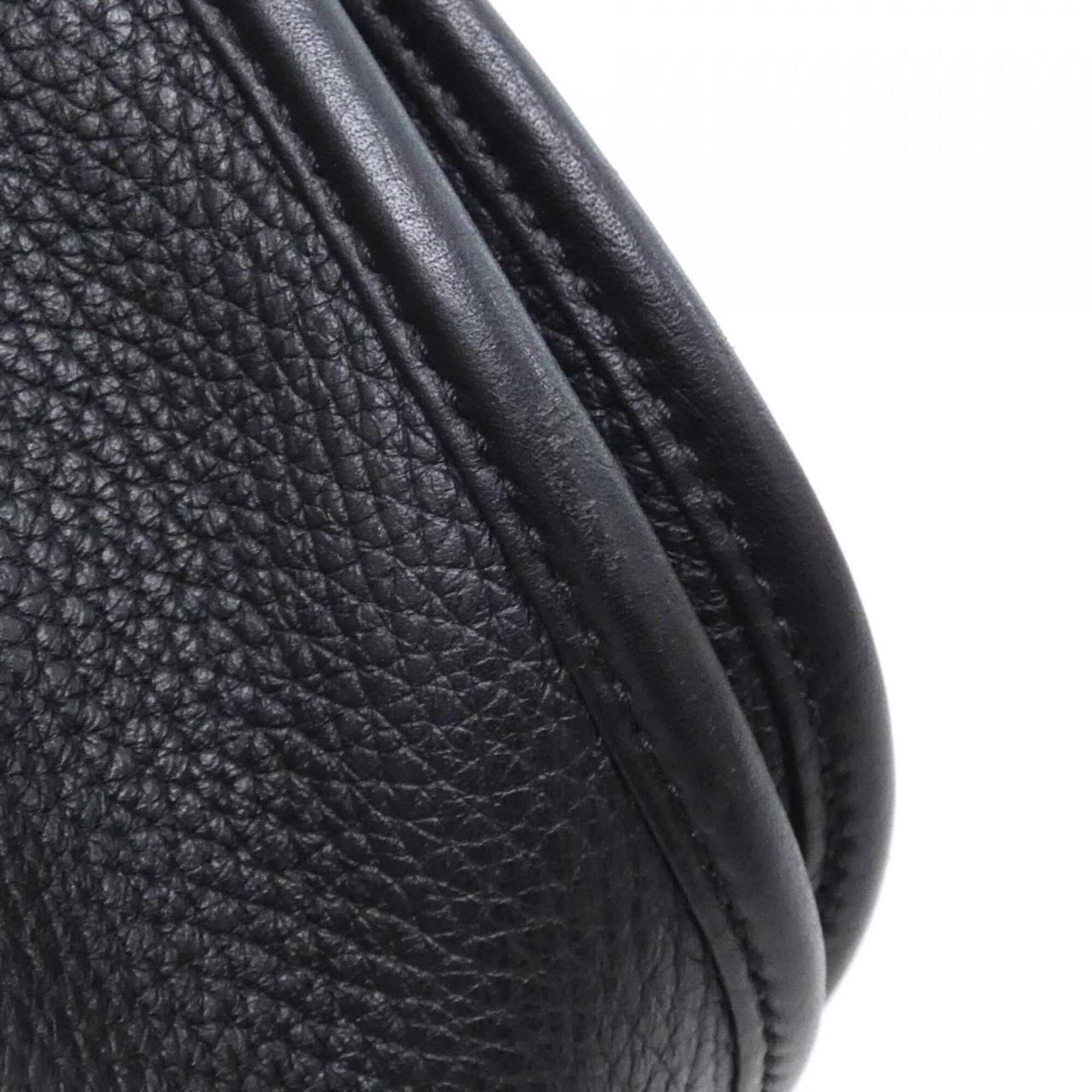 Hermes Black Taurillon Clemence Leather Shoulder Bag (Pre-Owned)