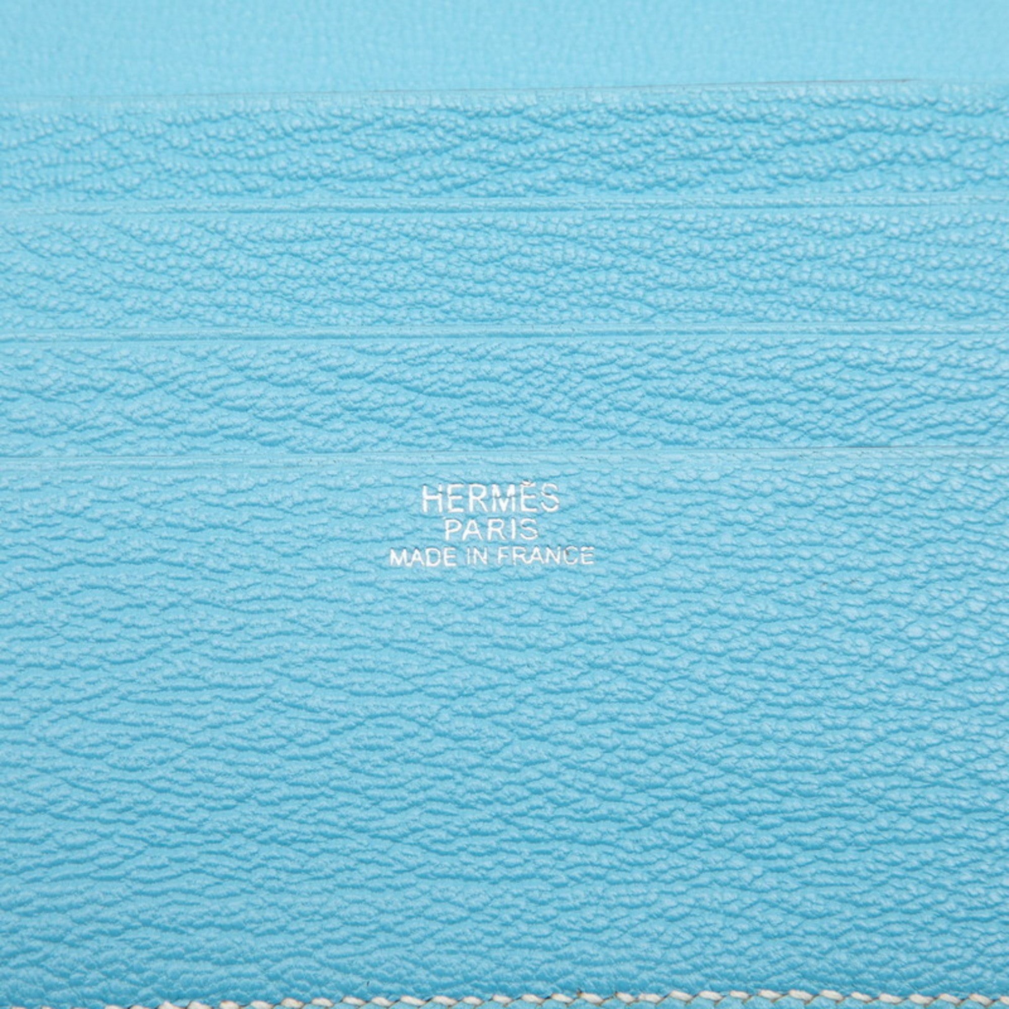 Hermes Blue Celeste Chevre Myzore Leather Wallet (Bi-Fold) (Pre-Owned)