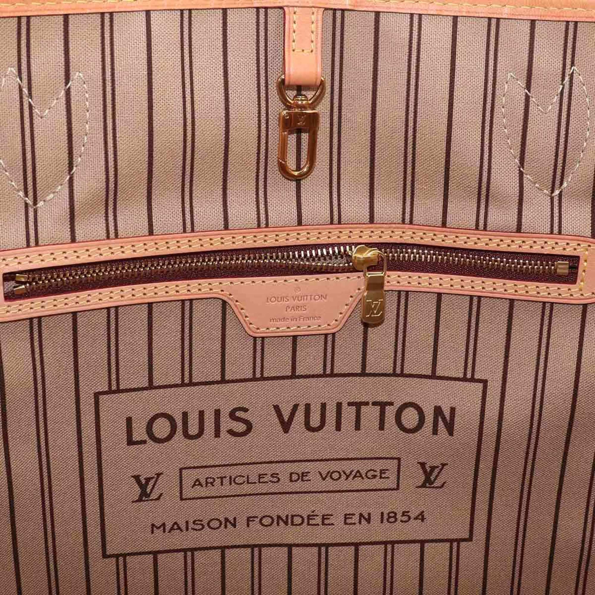 Louis Vuitton Beige Brown Monogram Monogram Canvas Handbag Tote Bag (Pre-Owned)