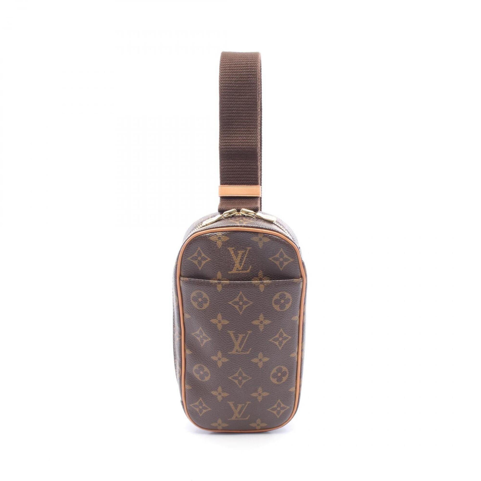 Louis Vuitton Brown Monogram Coated Canvas Leather Fanny Pack Handbag (Pre-Owned)