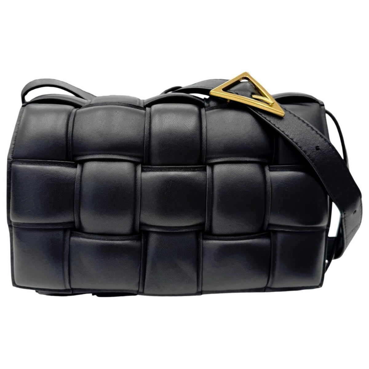 Bottega Veneta Black Leather Shoulder Bag (Pre-Owned)