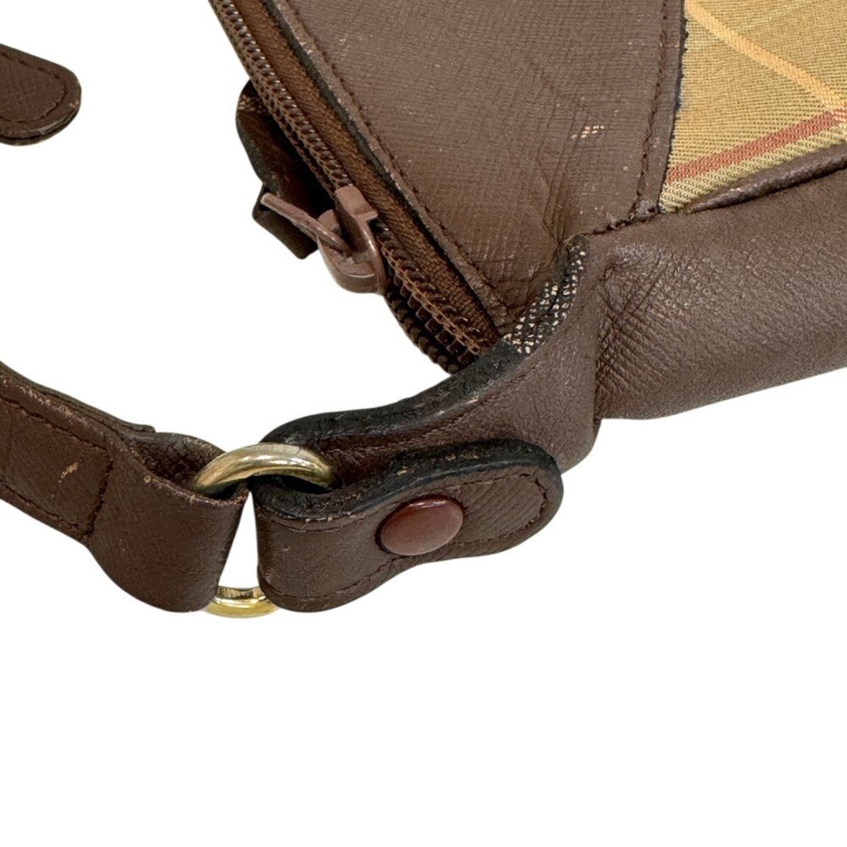 Burberry Brown Canvas Shoulder Bag (Pre-Owned)