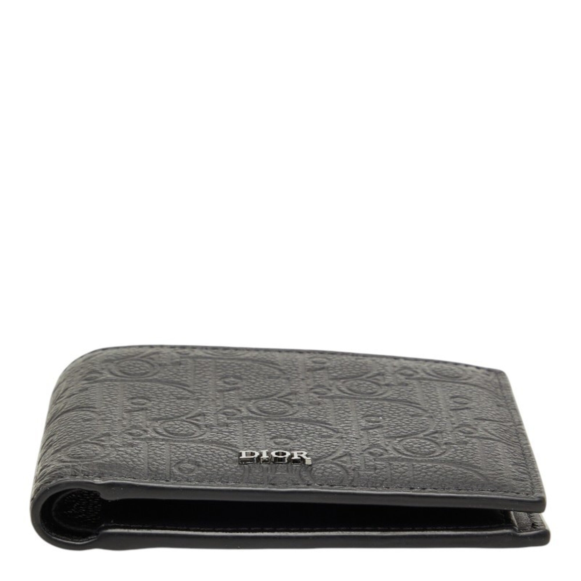 Christian Dior Black Leather Wallet (Bi-Fold) (Pre-Owned)