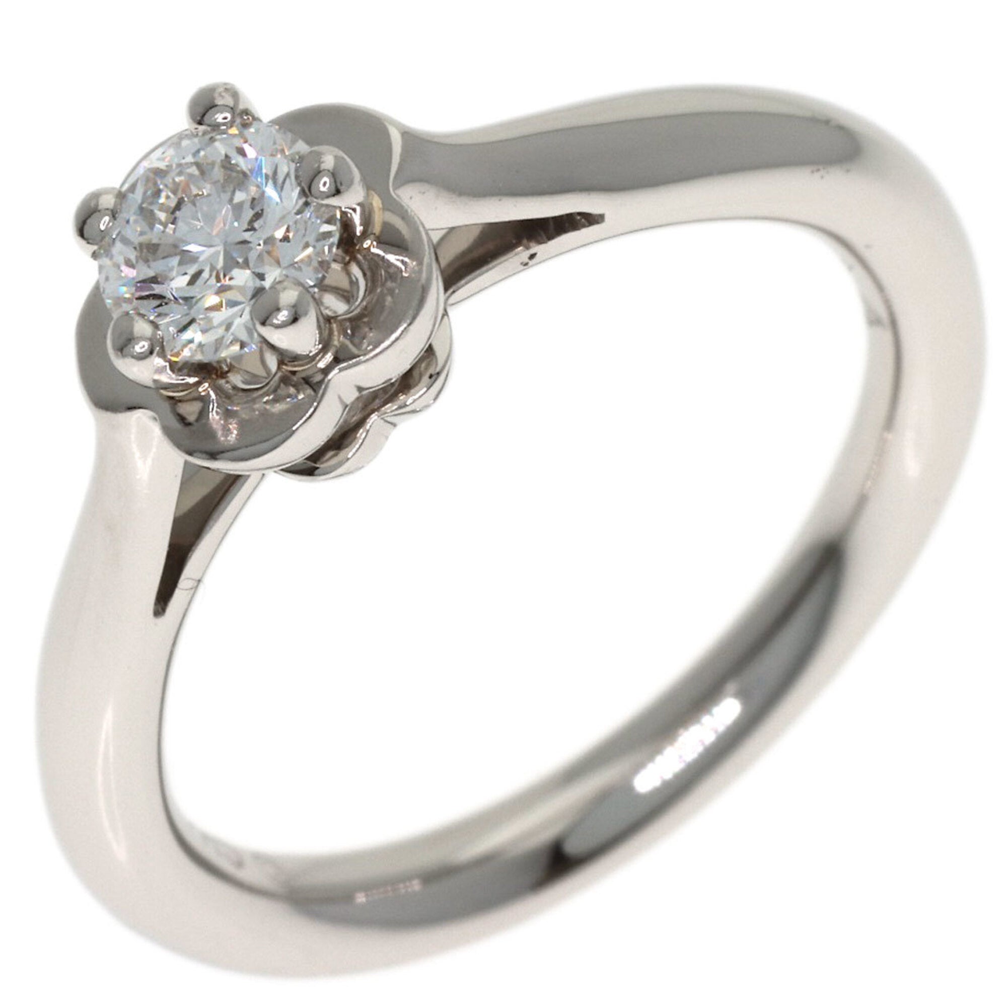 Chanel Platinum 950 Band Ring (Pre-Owned)