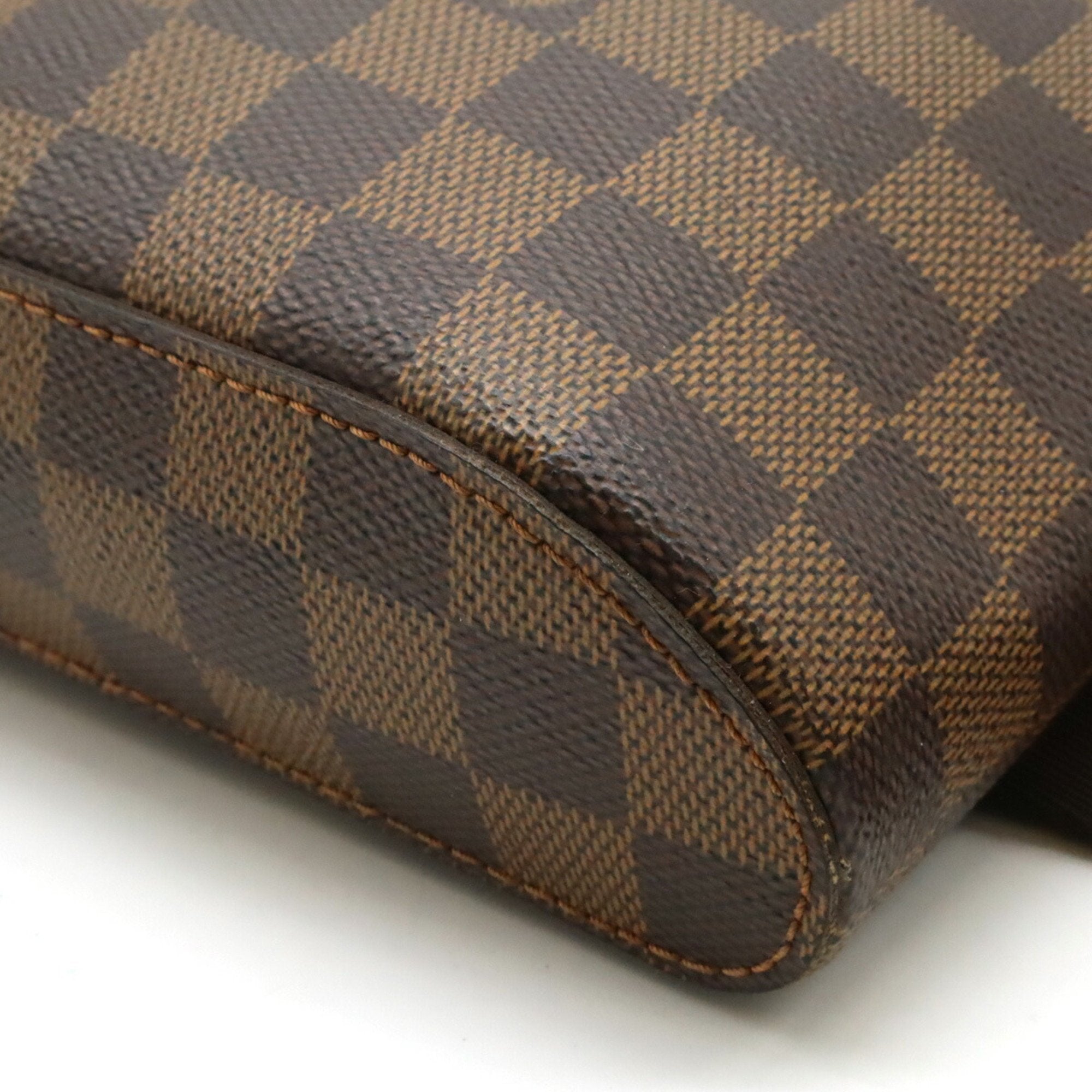 Louis Vuitton Brown Pvc Pouch Shoulder Bag Sling Bag (Pre-Owned)