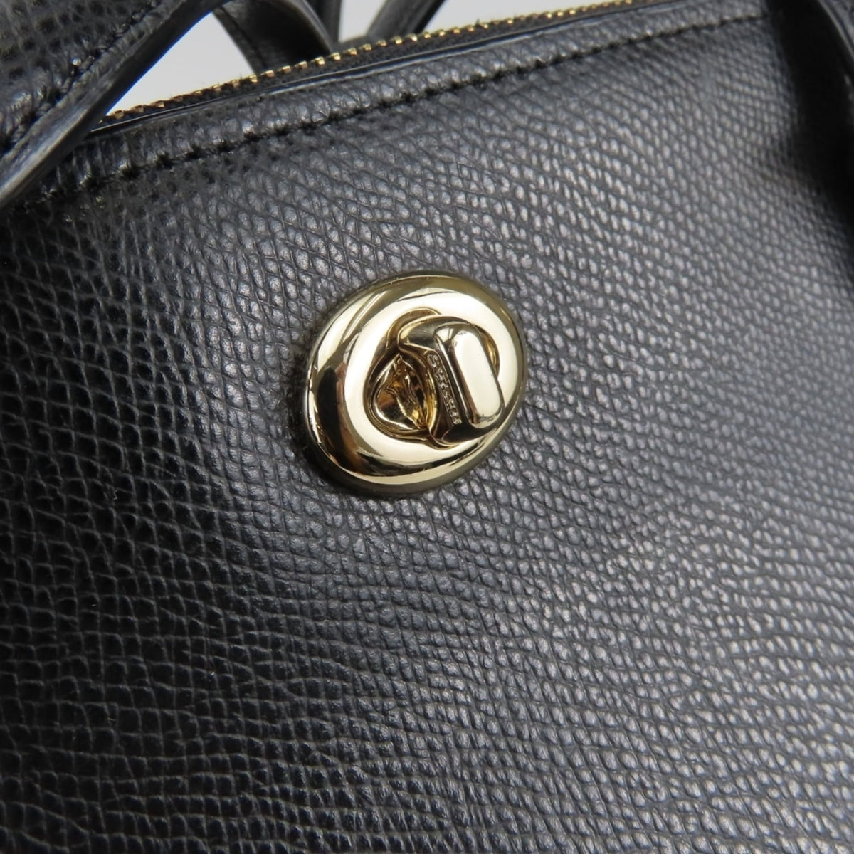 Coach Black Leather Tote Bag (Pre-Owned)