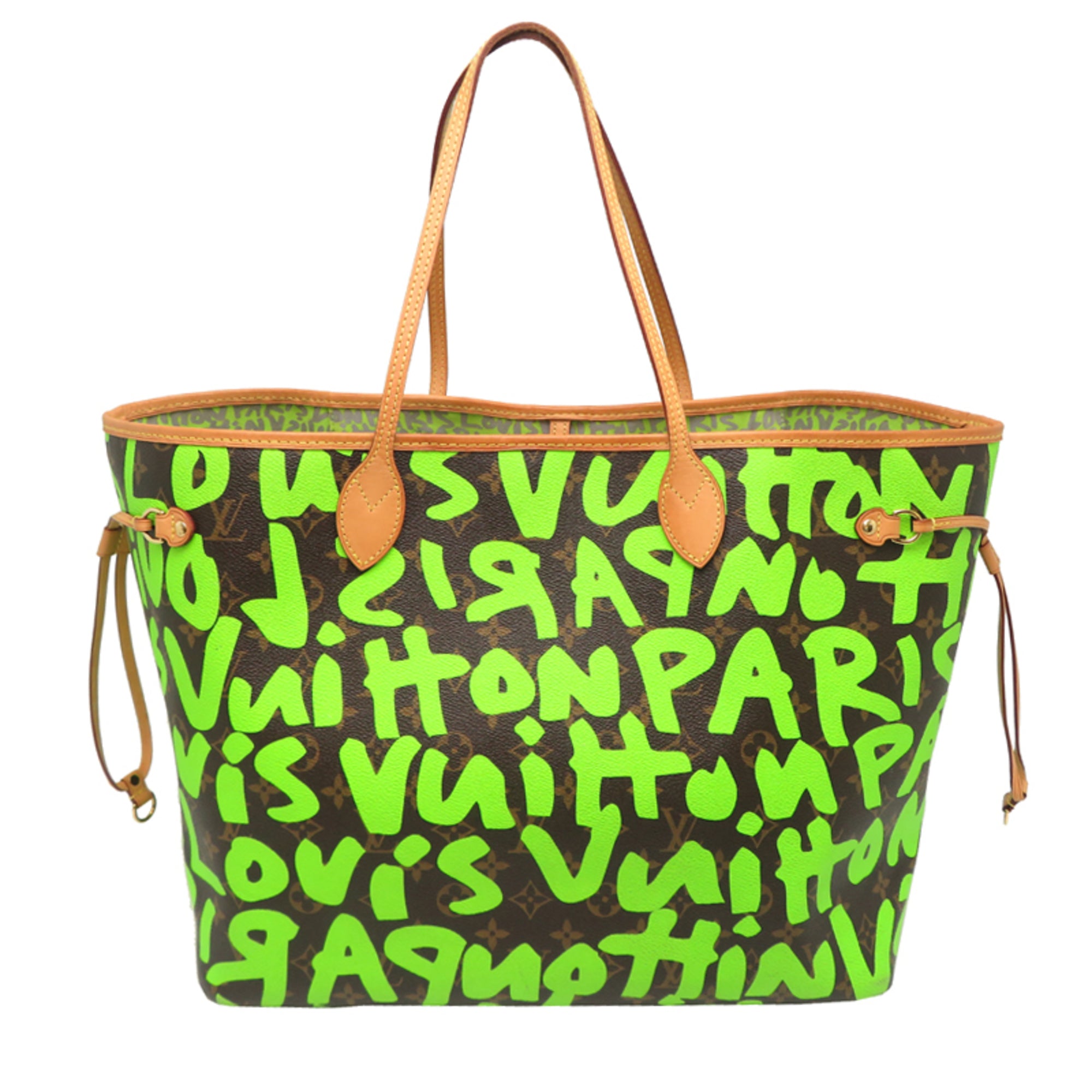 Louis Vuitton Green Monogram Graffiti Tote Bag (Pre-Owned)