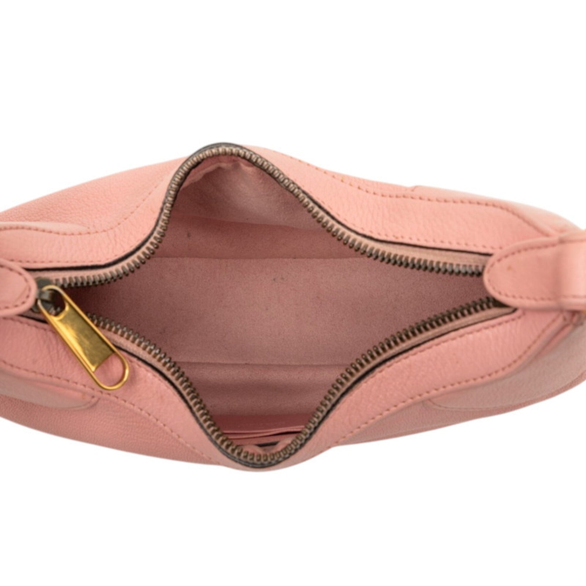 Gucci Pink Leather Handbag Shoulder Bag (Pre-Owned)