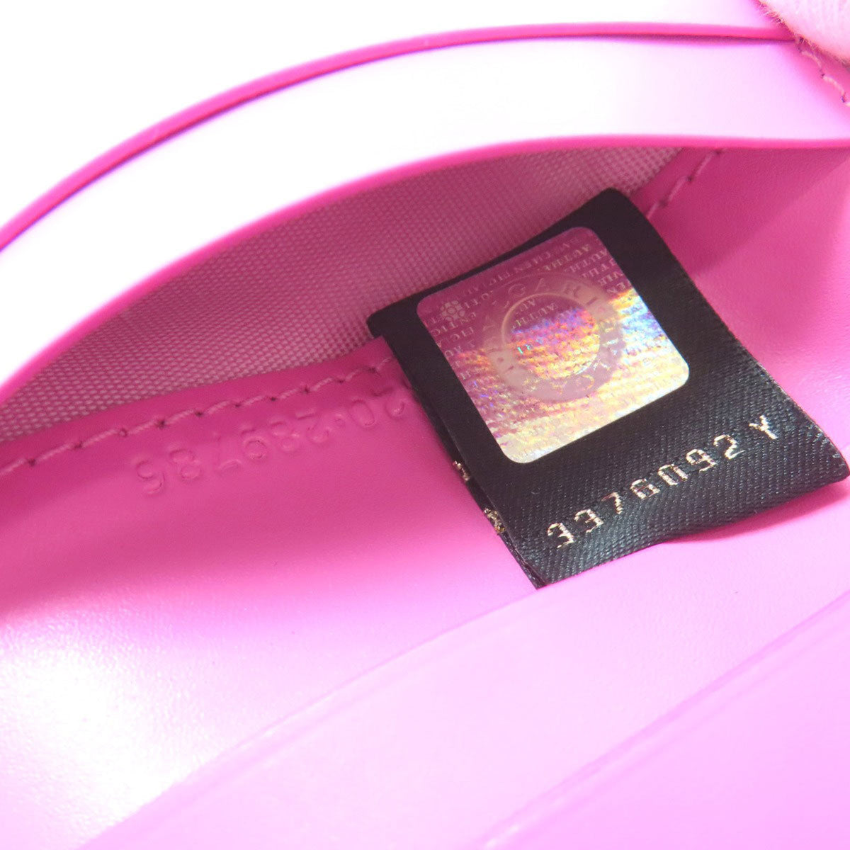 Bvlgari Pink Yellow Leather Wallet (Bi-Fold) (Pre-Owned)