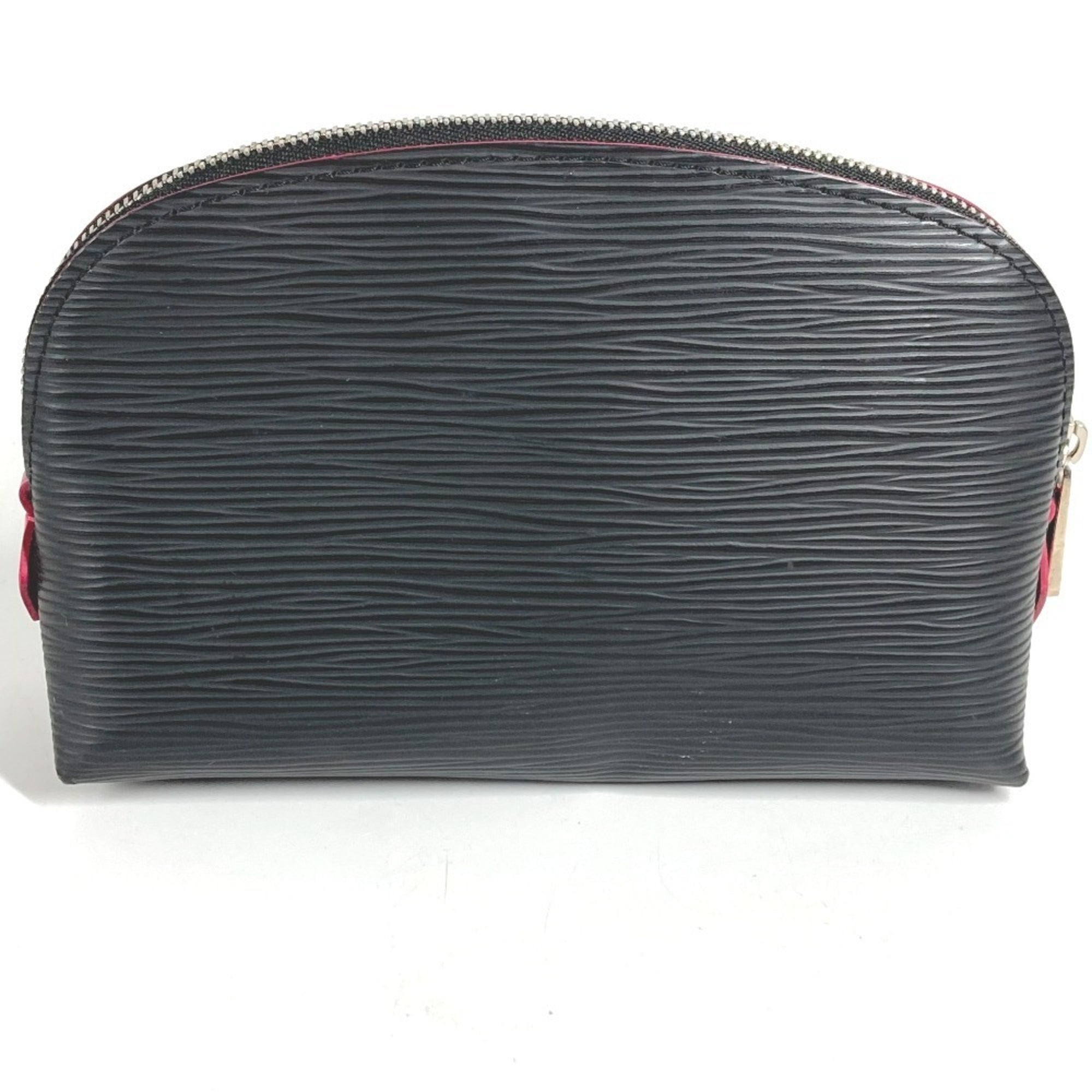 Louis Vuitton Black Noir Pink Epi Leather Pochette Pouch (Pre-Owned)