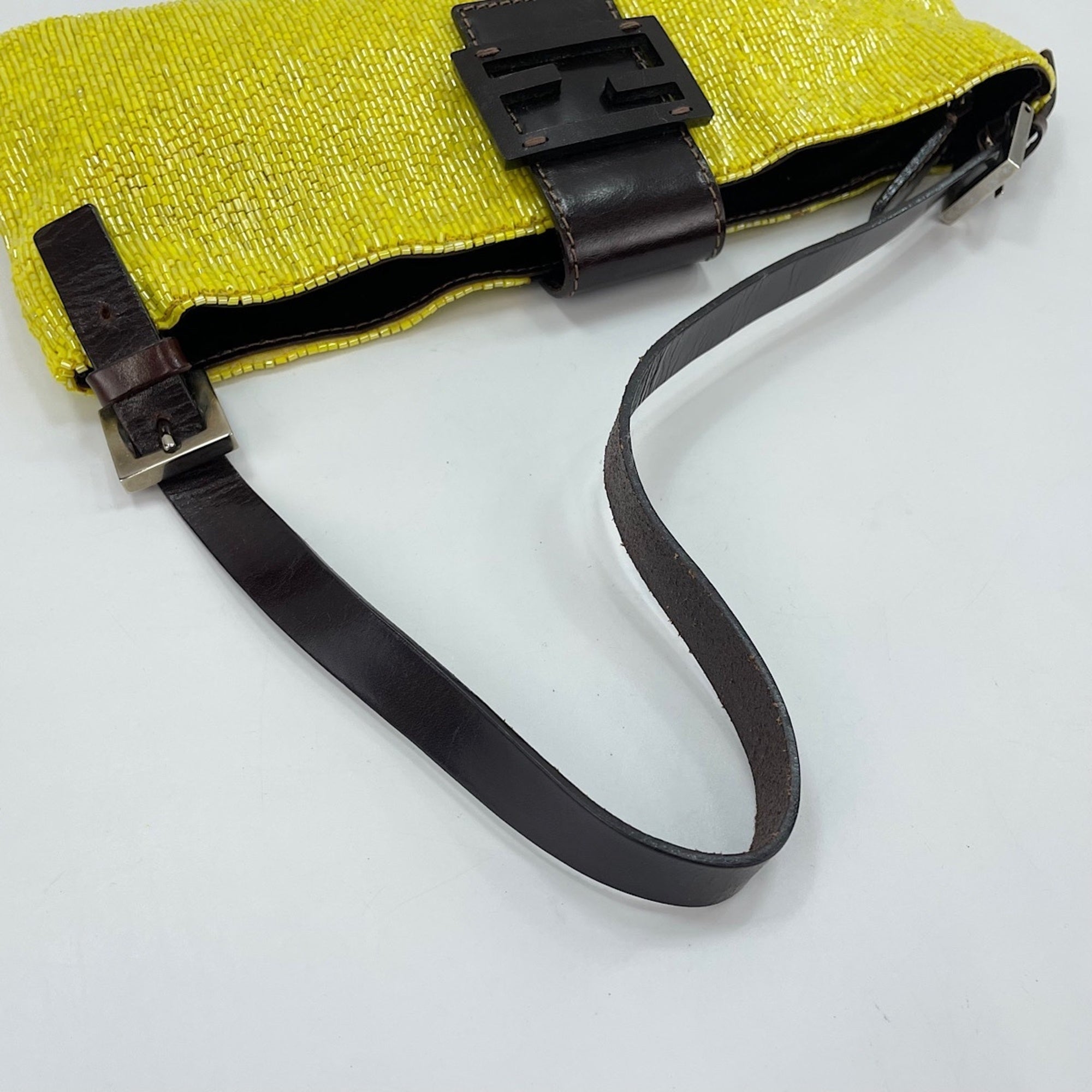 Fendi Yellow Beads Shoulder Bag (Pre-Owned)