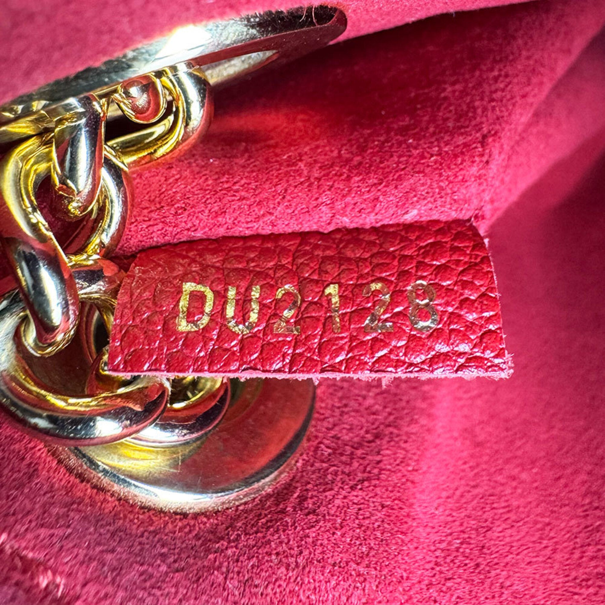 Louis Vuitton Black Brown Monogram Red Color Monogram Shoulder Bag (Pre-Owned)