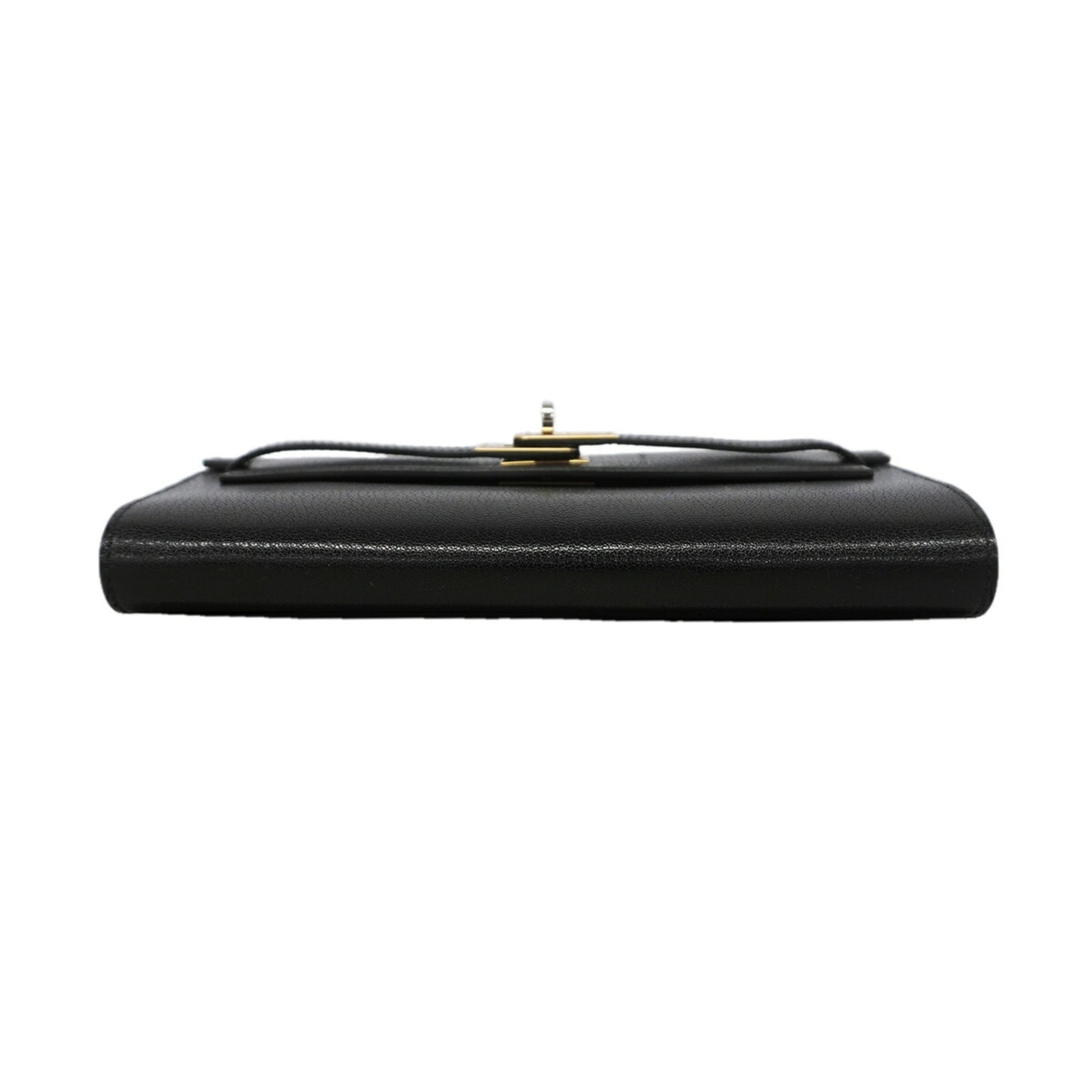 Hermes Black Chain/Shoulder Wallet (Pre-Owned)