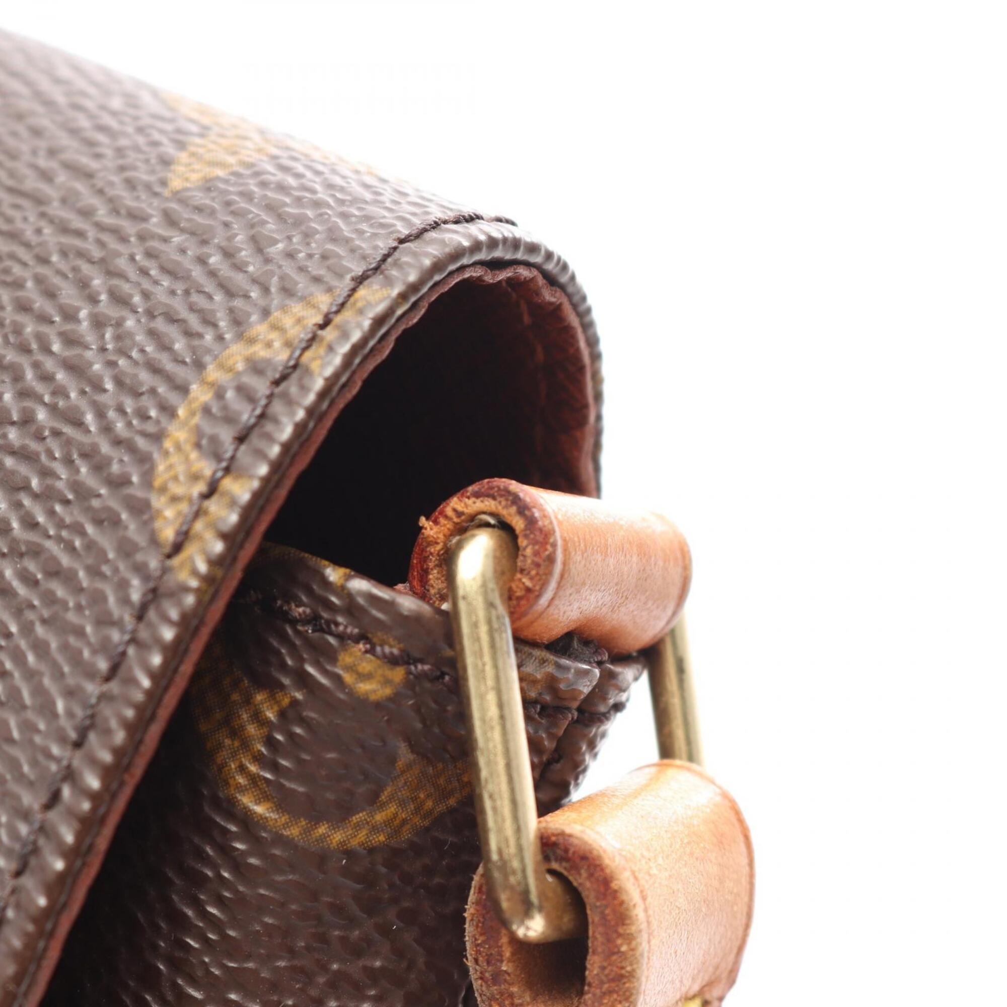 Louis Vuitton Brown Coated Canvas Monogram Pvc Leather Handbag Shoulder Bag (Pre-Owned)
