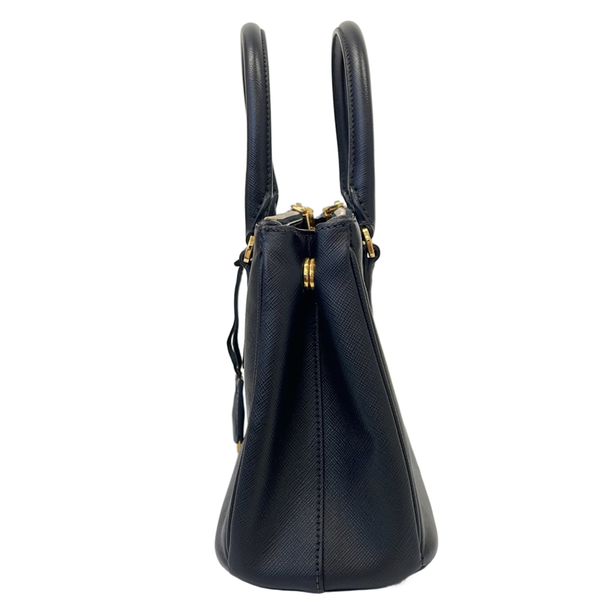 Prada Black Leather Handbag Shoulder Bag (Pre-Owned)