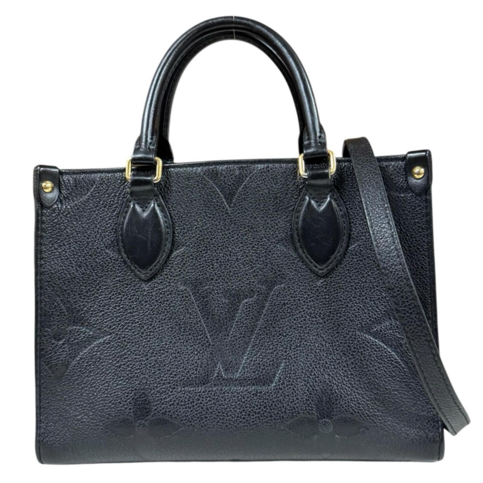 Louis Vuitton Black Noir Monogram Empreinte Shoulder Bag (Pre-Owned)