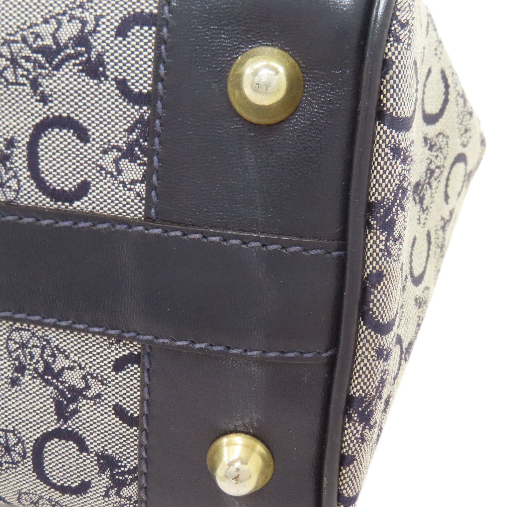 Celine Navy Canvas Handbag (Pre-Owned)