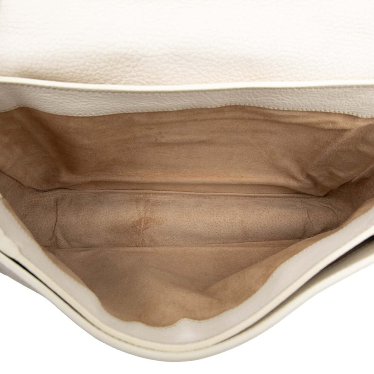 Miu Miu White Leather Handbag Shoulder Bag (Pre-Owned)