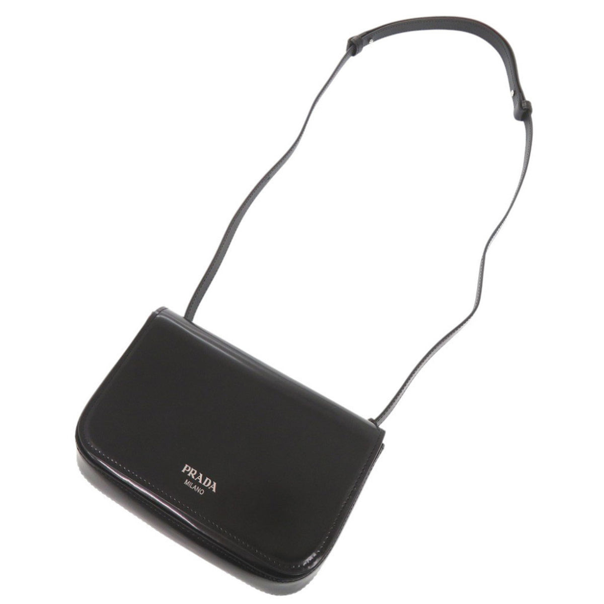 Prada Black Leather Shoulder Bag (Pre-Owned)