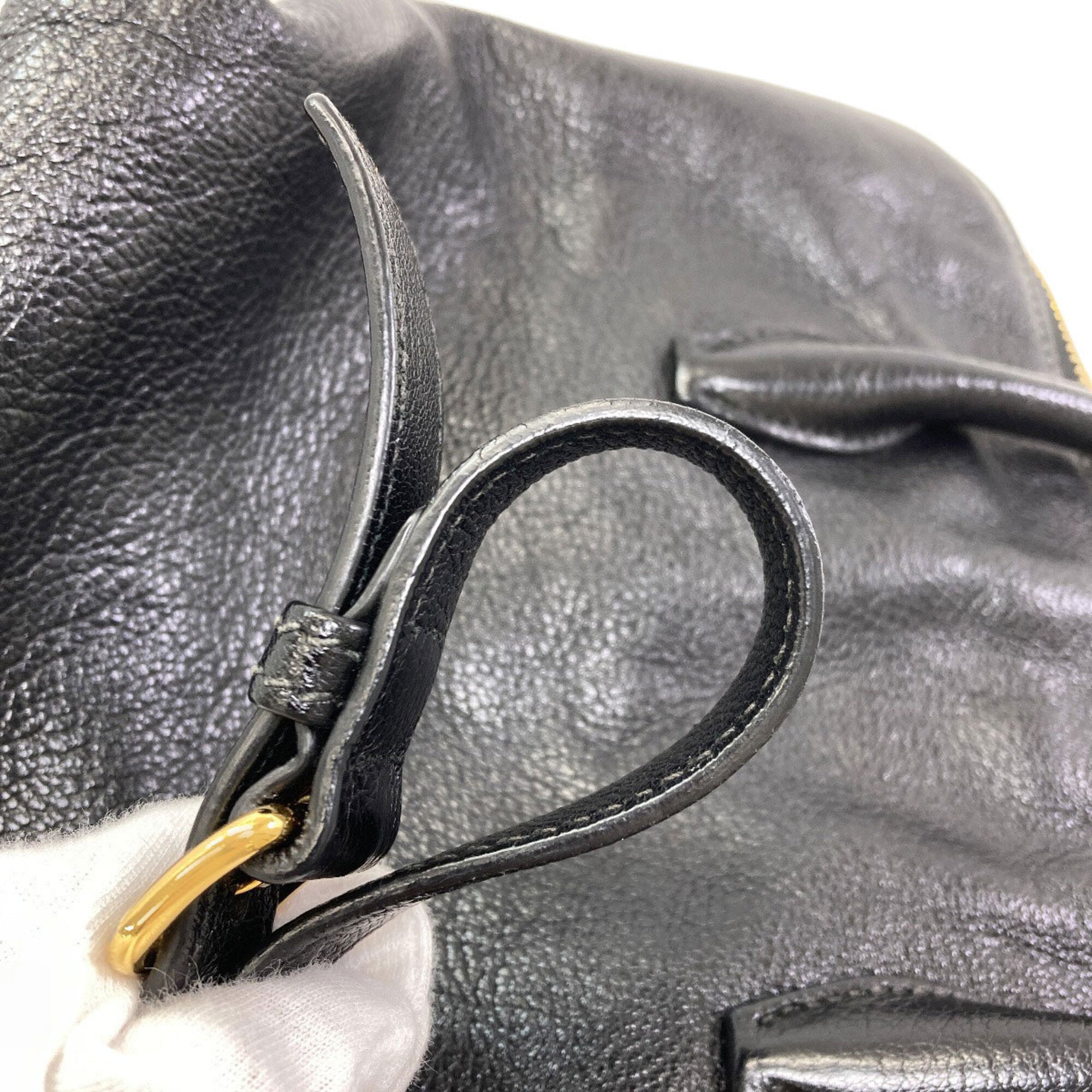 Miu Miu Black Leather Handbag (Pre-Owned)