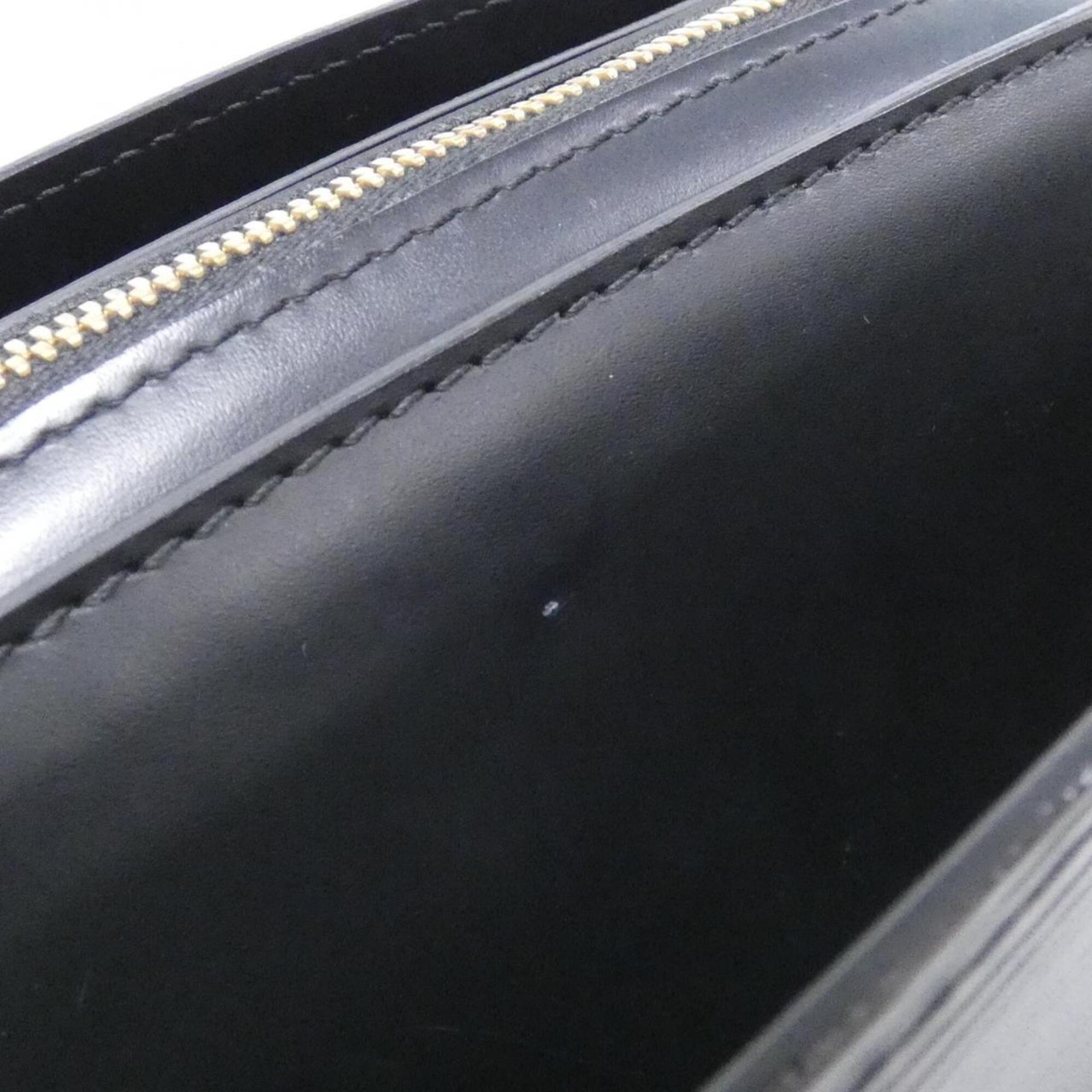 Louis Vuitton Black Leather Handbag (Pre-Owned)