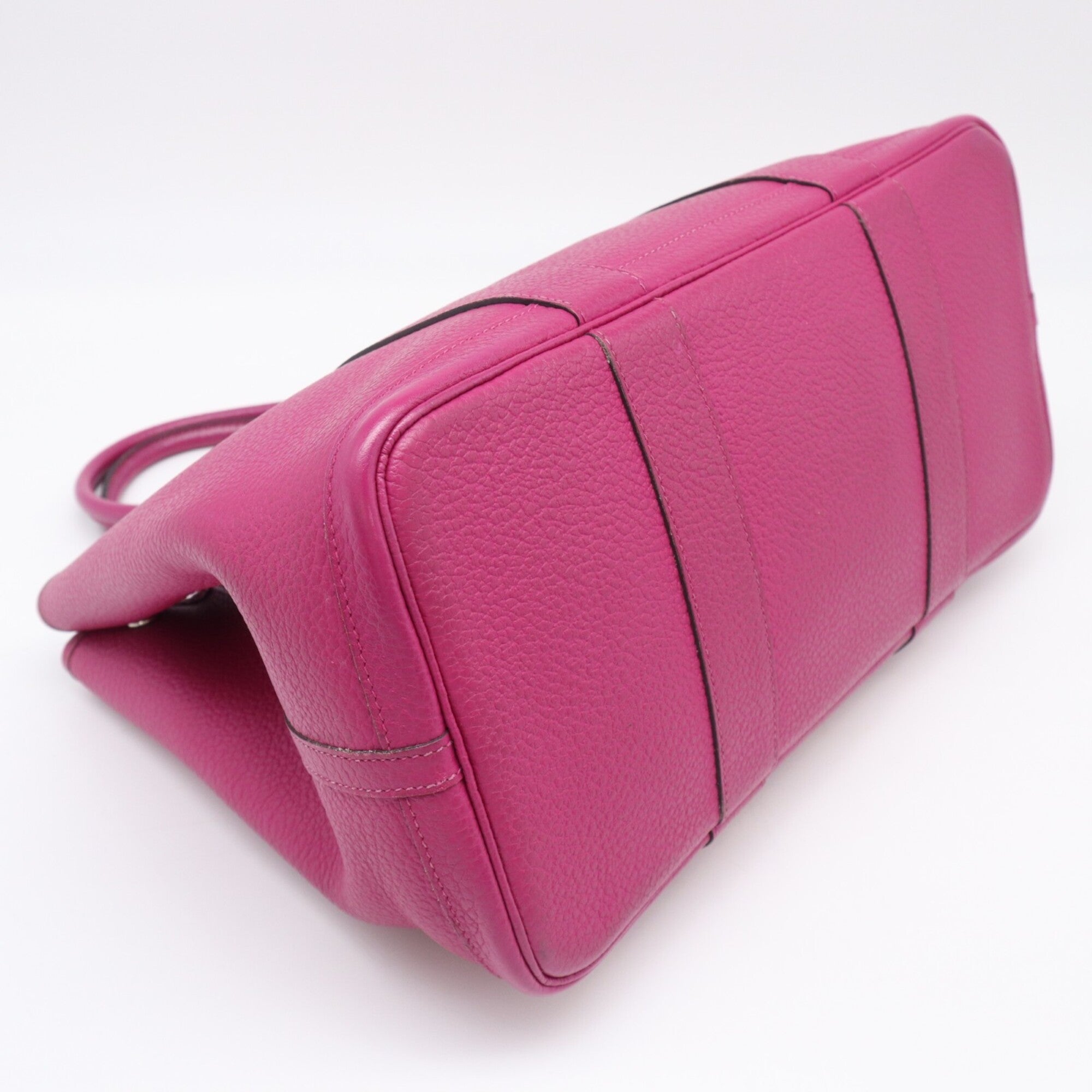 Hermes Garden Purple Negonda Leather Handbag (Pre-Owned)