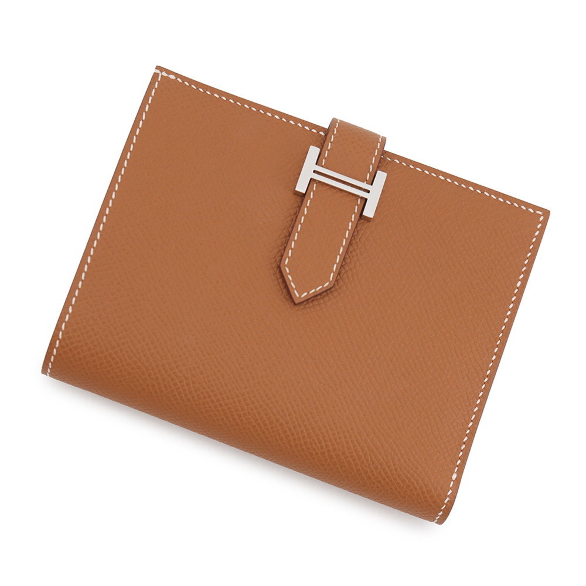 Hermes Gold Epsom Leather Wallet (Bi-Fold) (Pre-Owned)