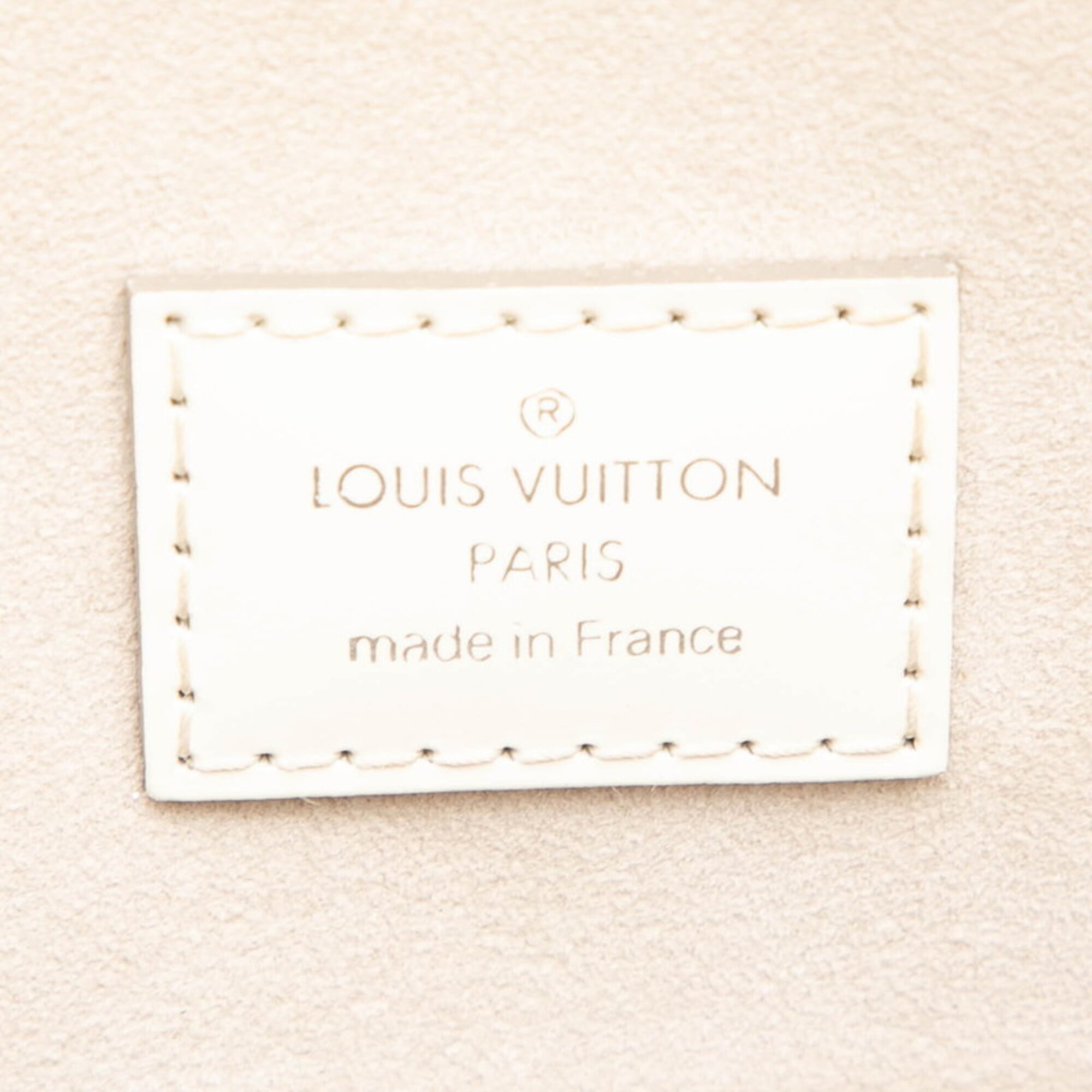 Louis Vuitton Lv Off White White Leather Handbag (Pre-Owned)