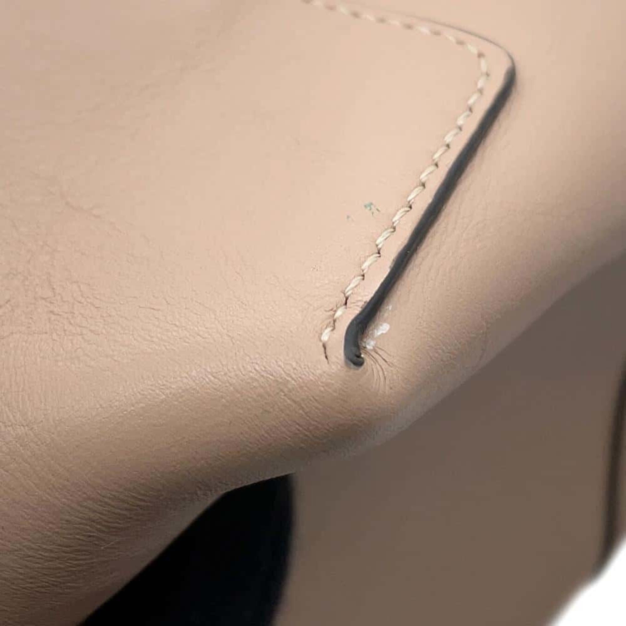 Tod's Pink Beige Leather Handbag Shoulder Bag (Pre-Owned)
