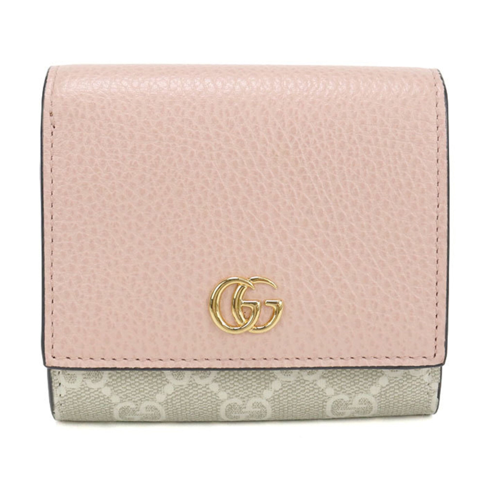 Gucci Pink Gg Supreme Wallet (Bi-Fold) (Pre-Owned)