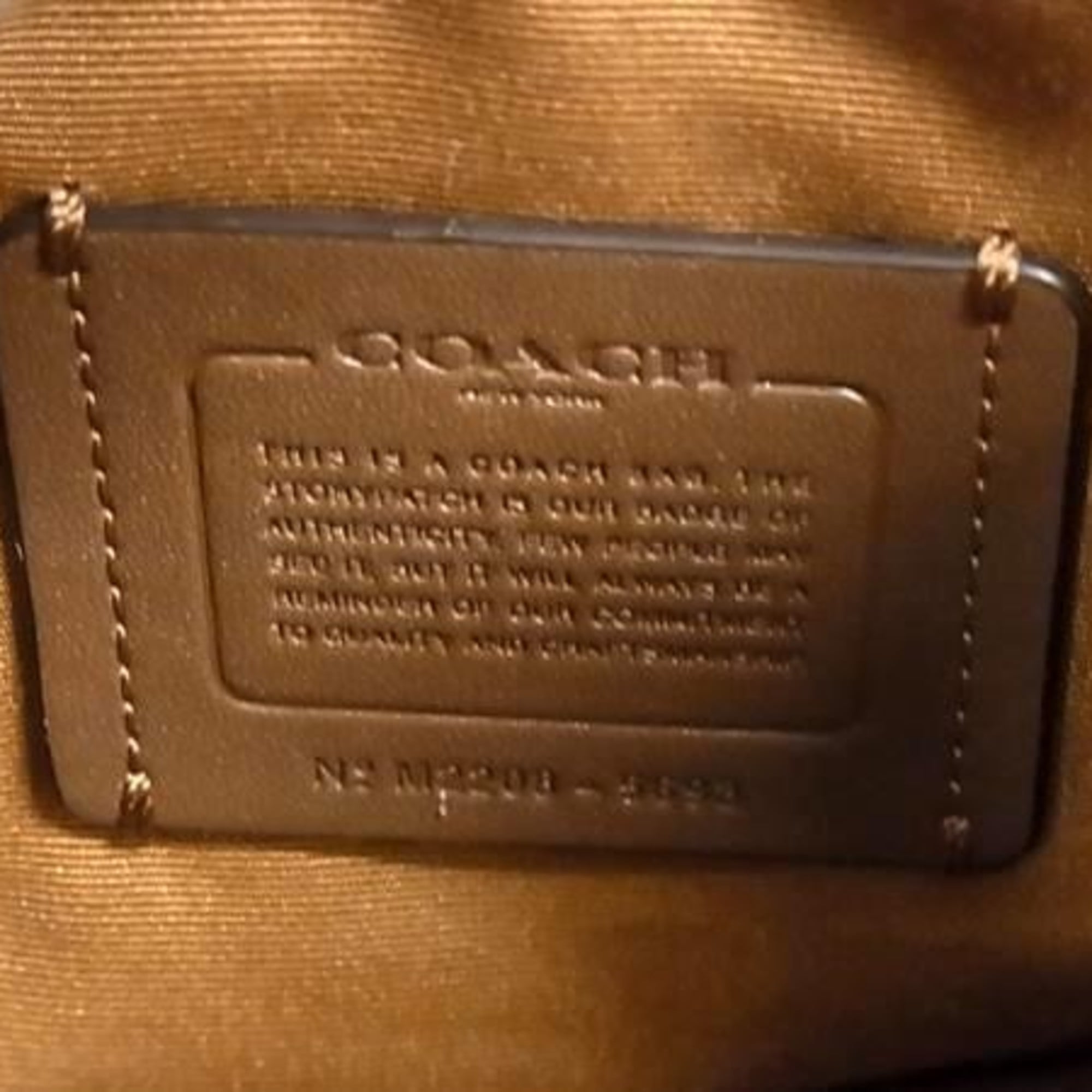 Coach Signature Brown Pvc Handbag Shoulder Bag Tote Bag (Pre-Owned)