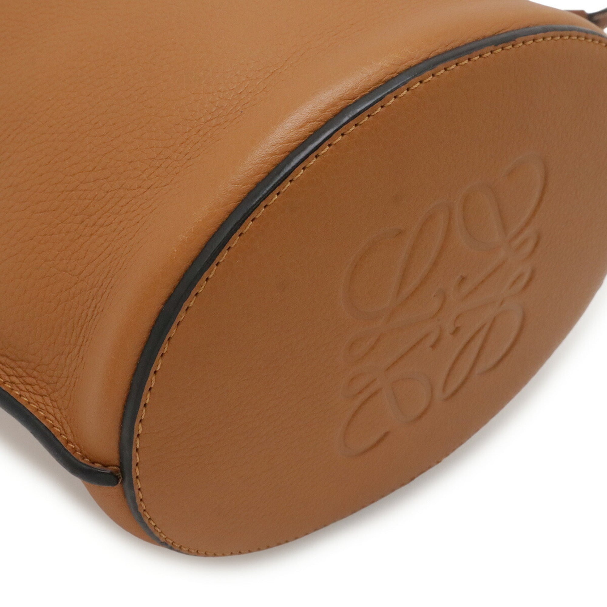 Loewe Black Brown Camel Leather Shoulder Bag (Pre-Owned)