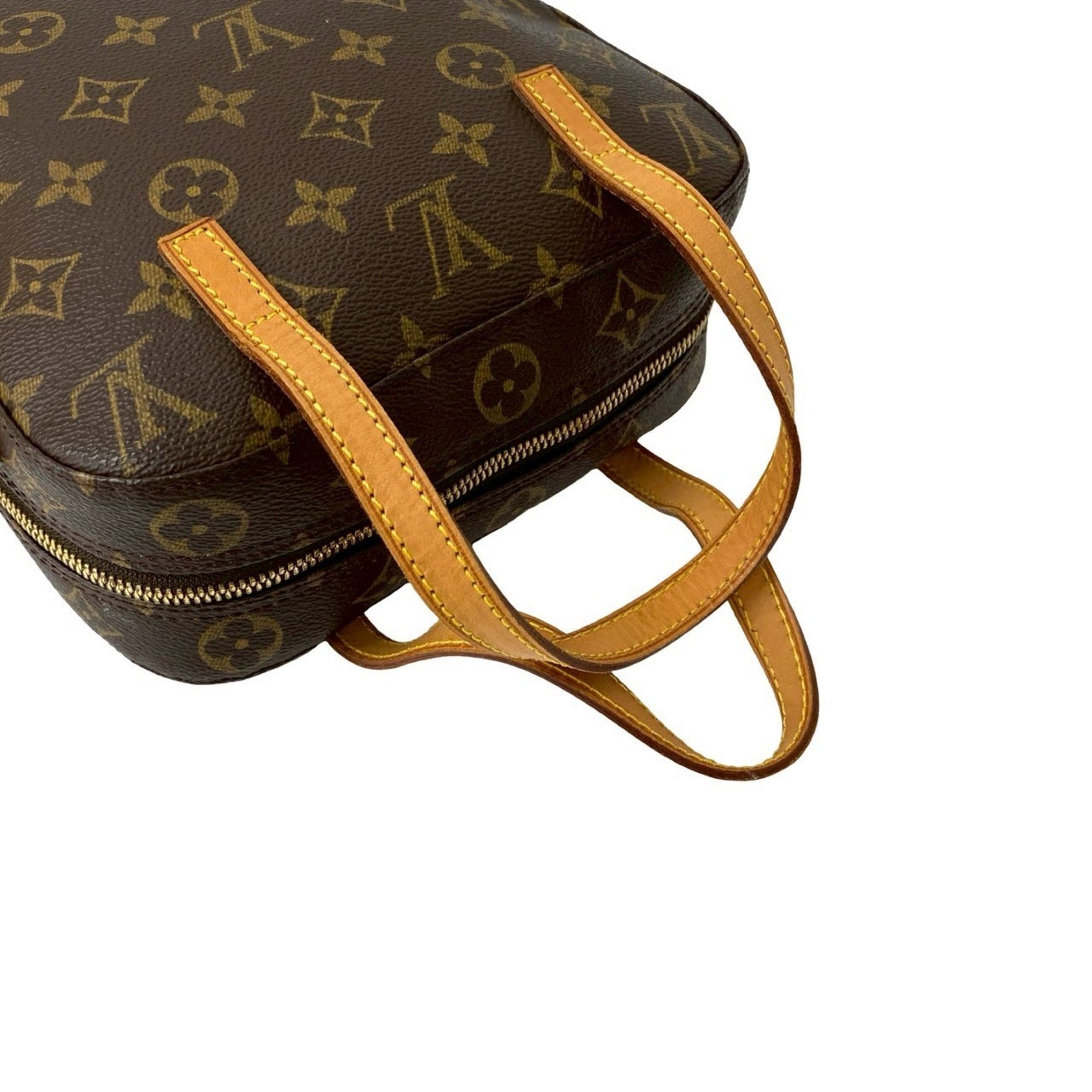 Louis Vuitton Brown Leather Pvc Handbag Shoulder Bag (Pre-Owned)