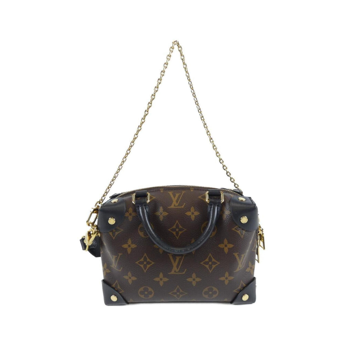 Louis Vuitton Black Marron Coated Canvas Handbag (Pre-Owned)