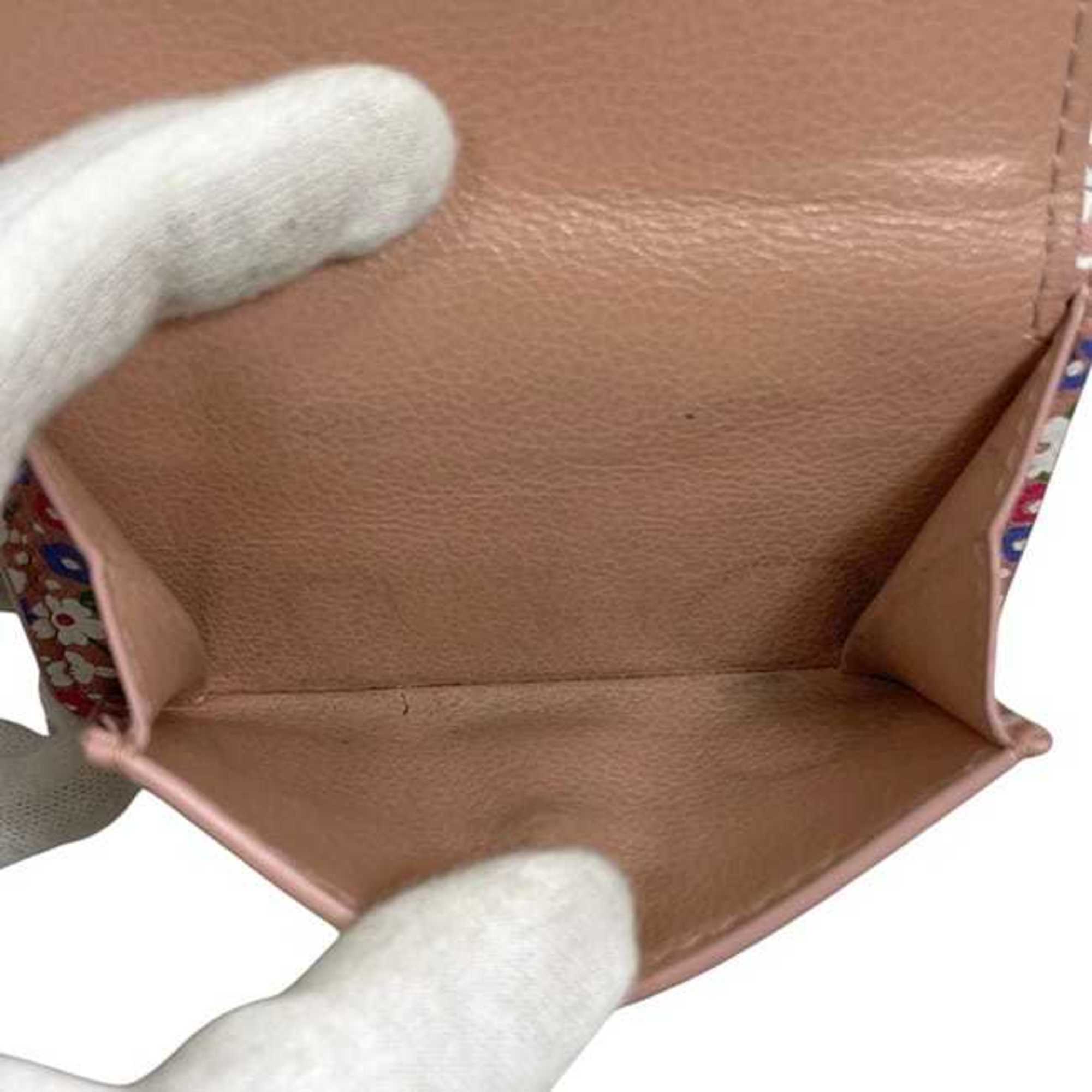 Miu Miu Pink Leather Wallet (Tri-Fold) (Pre-Owned)