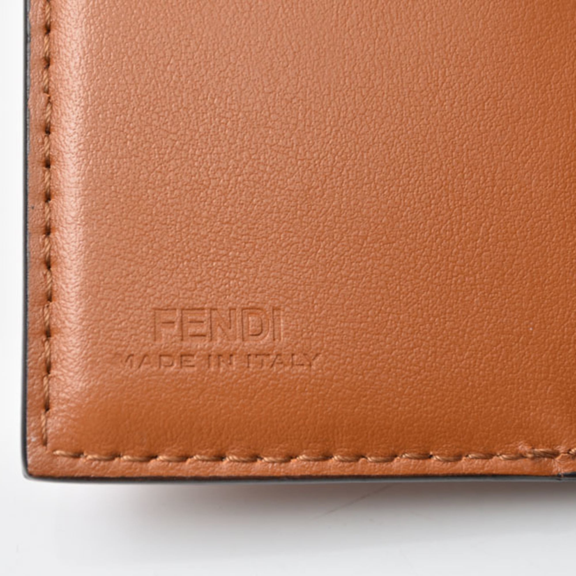 Fendi Brown Leather Wallet (Tri-Fold) (Pre-Owned)