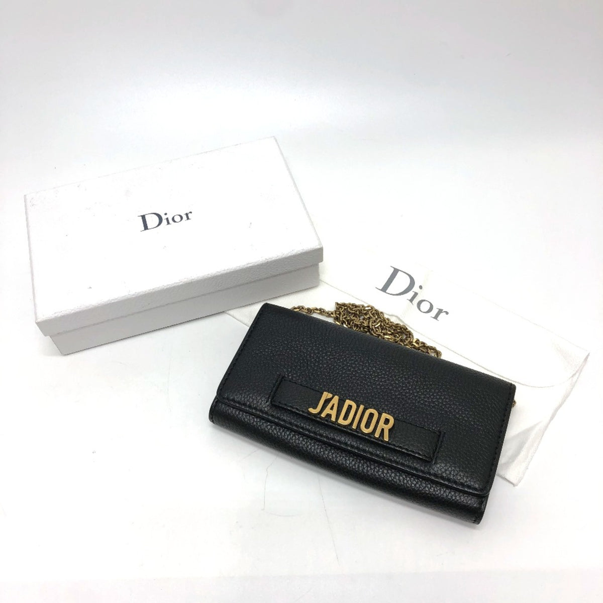 Christian Dior Black Leather Shoulder Bag (Pre-Owned)