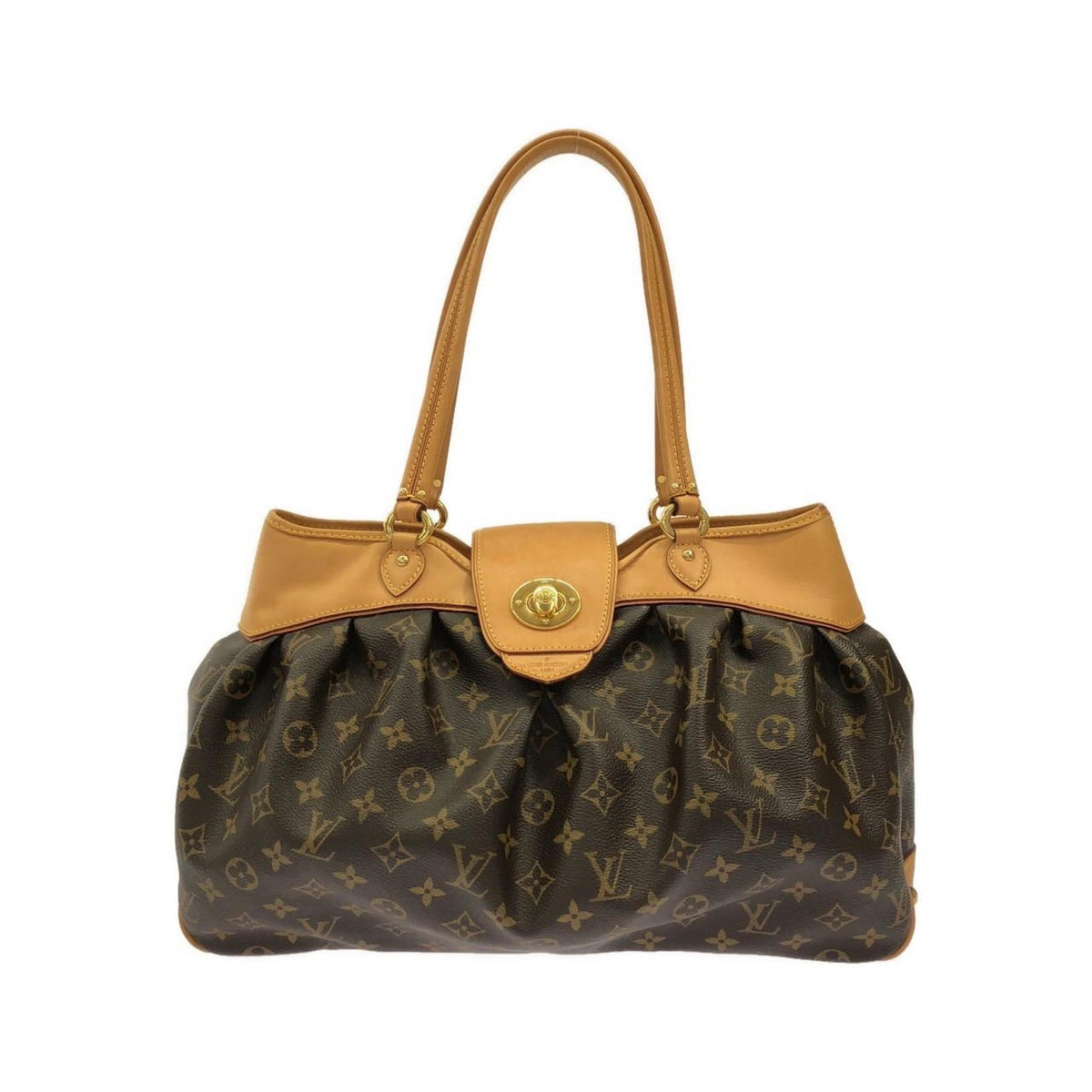 Louis Vuitton Marron Coated Canvas Shoulder Bag (Pre-Owned)