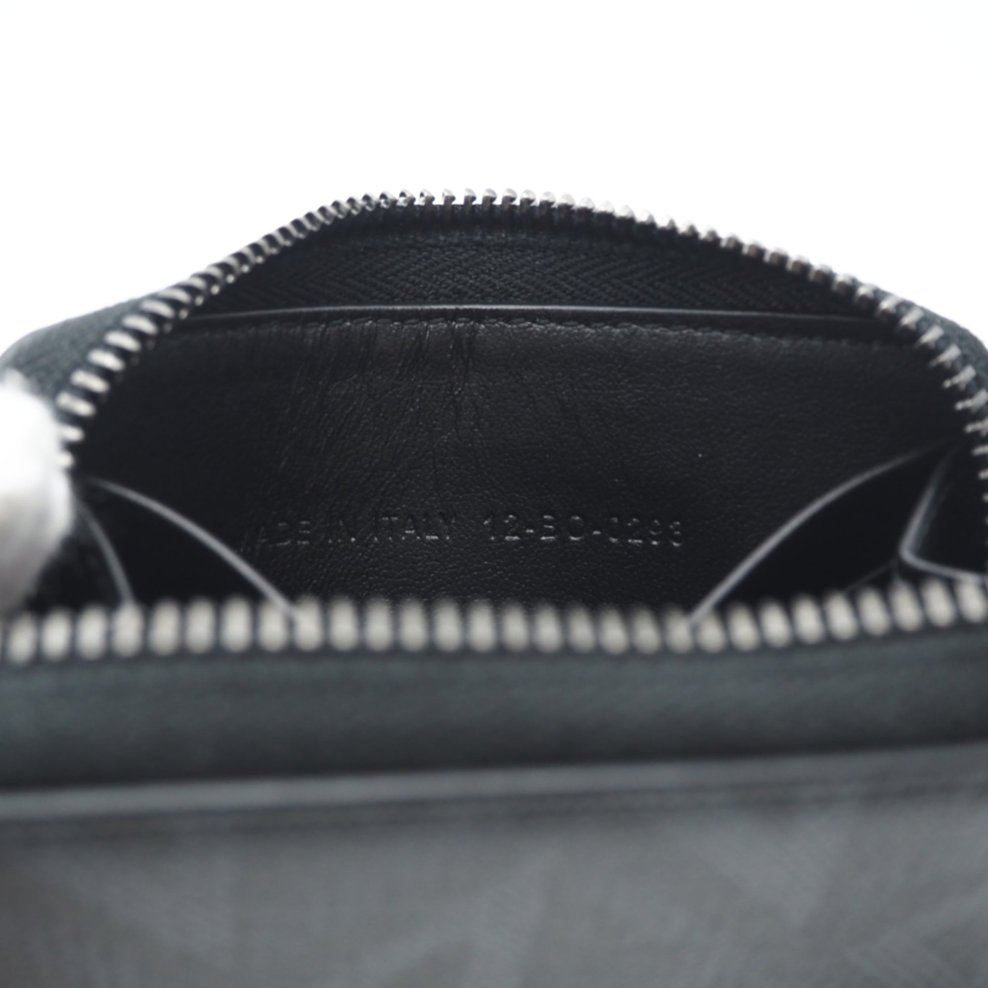Christian Dior Black Gray Coated Canvas Leather Coin Purse/Coin Case (Pre-Owned)