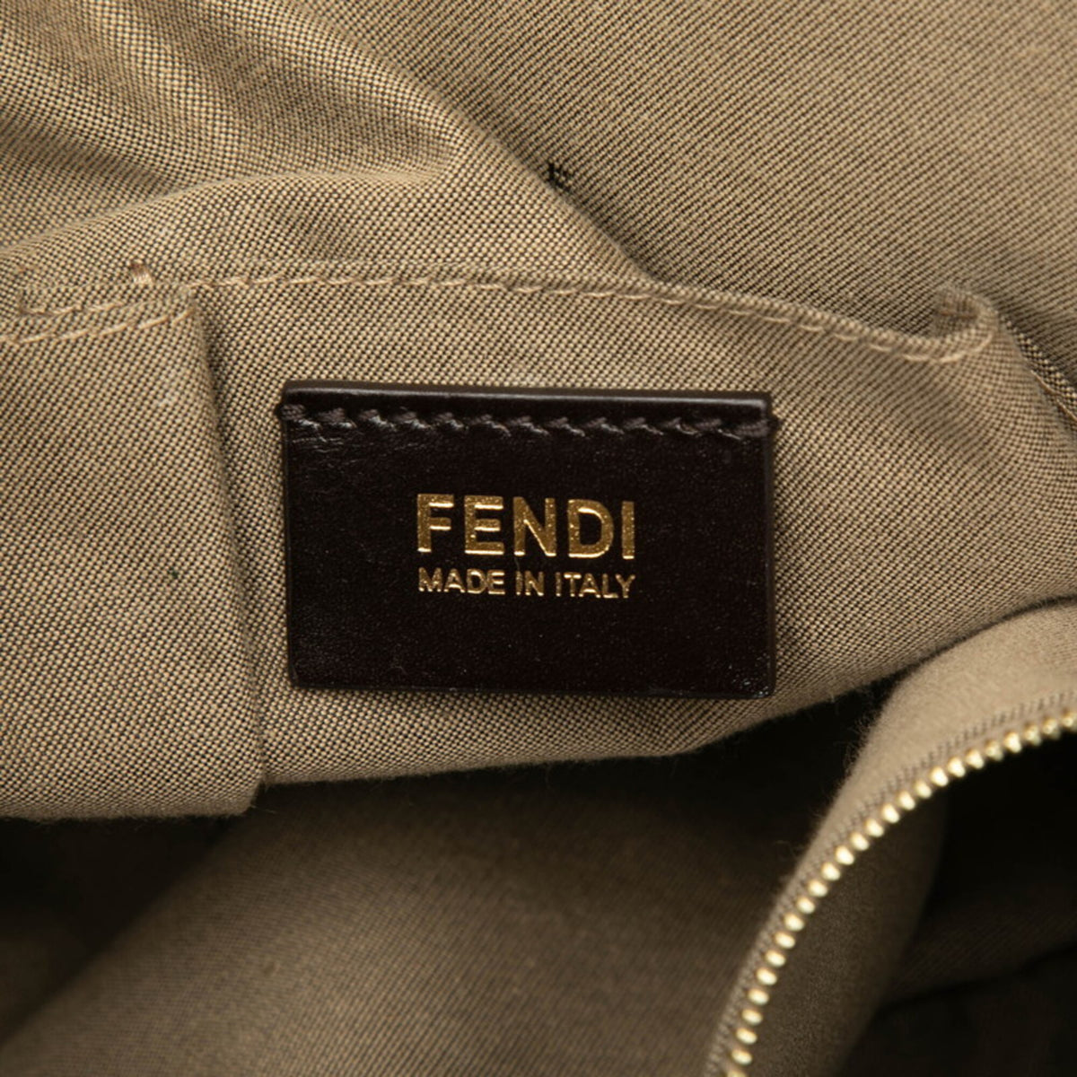 Fendi Chameleon Brown Leather Handbag Shoulder Bag (Pre-Owned)