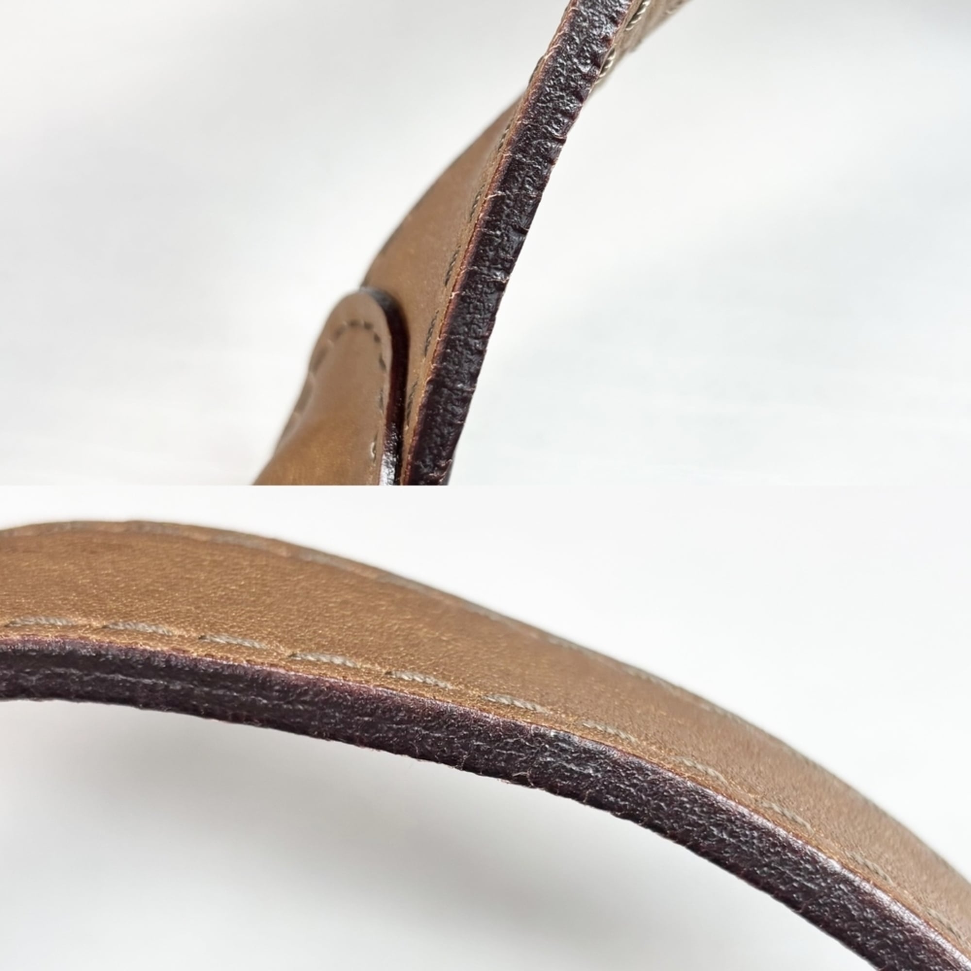 Loewe Bronze Leather Handbag Shoulder Bag (Pre-Owned)