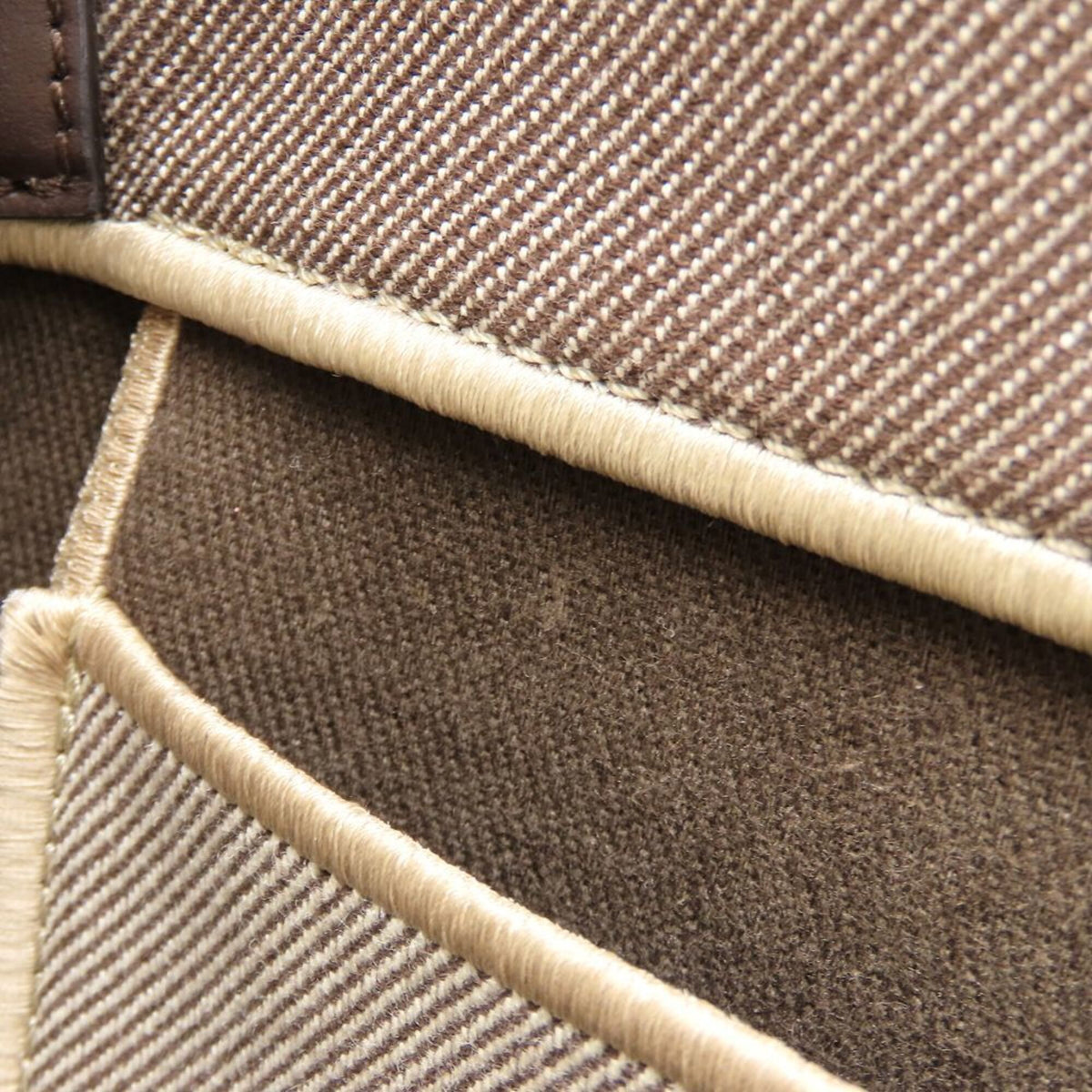 Chloé Brown Coal Canvas Leather Tote Bag (Pre-Owned)