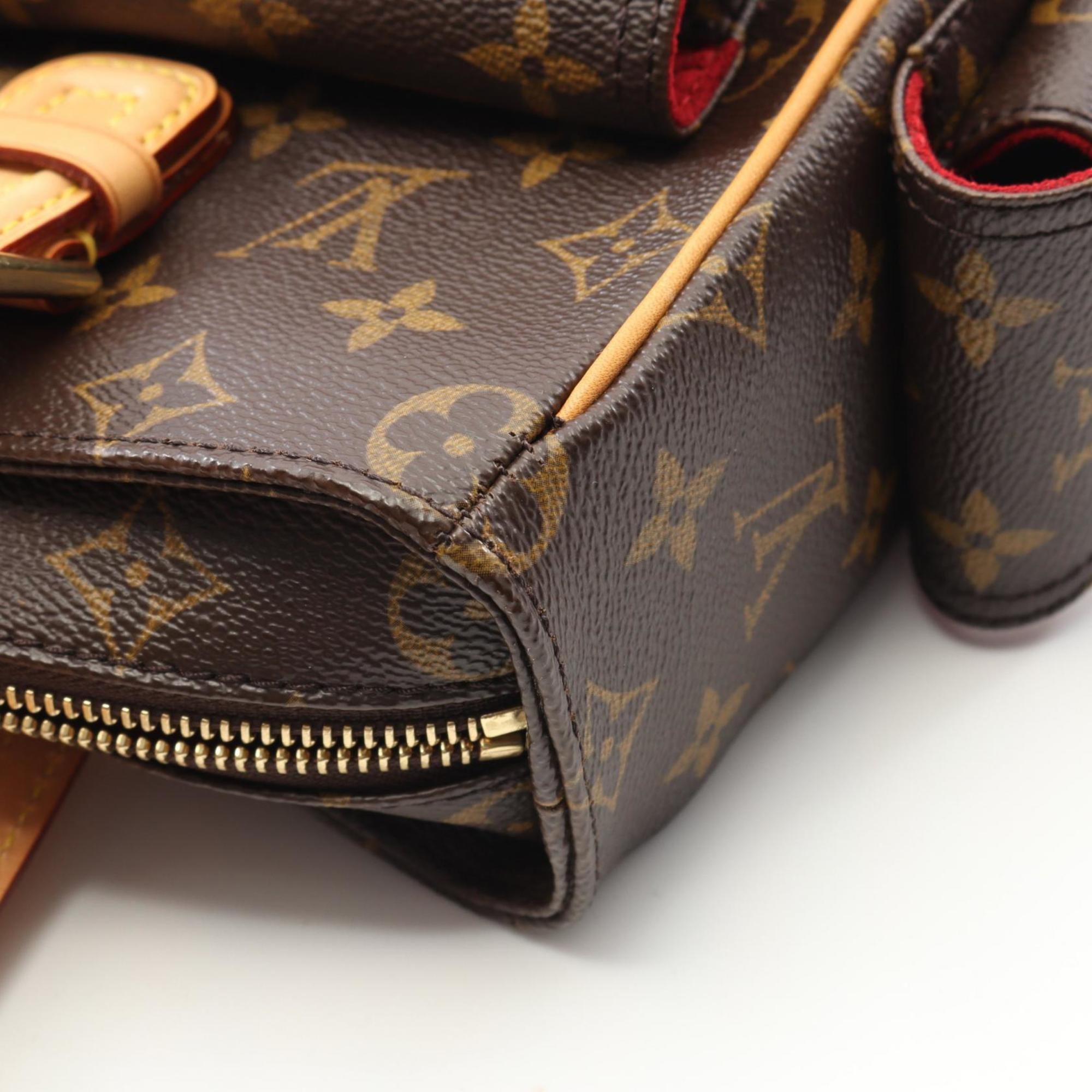 Louis Vuitton Brown Coated Canvas Pvc Monogram Leather Handbag (Pre-Owned)