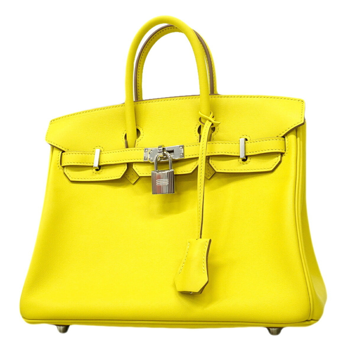 Hermes Lime Swift Leather Handbag (Pre-Owned)