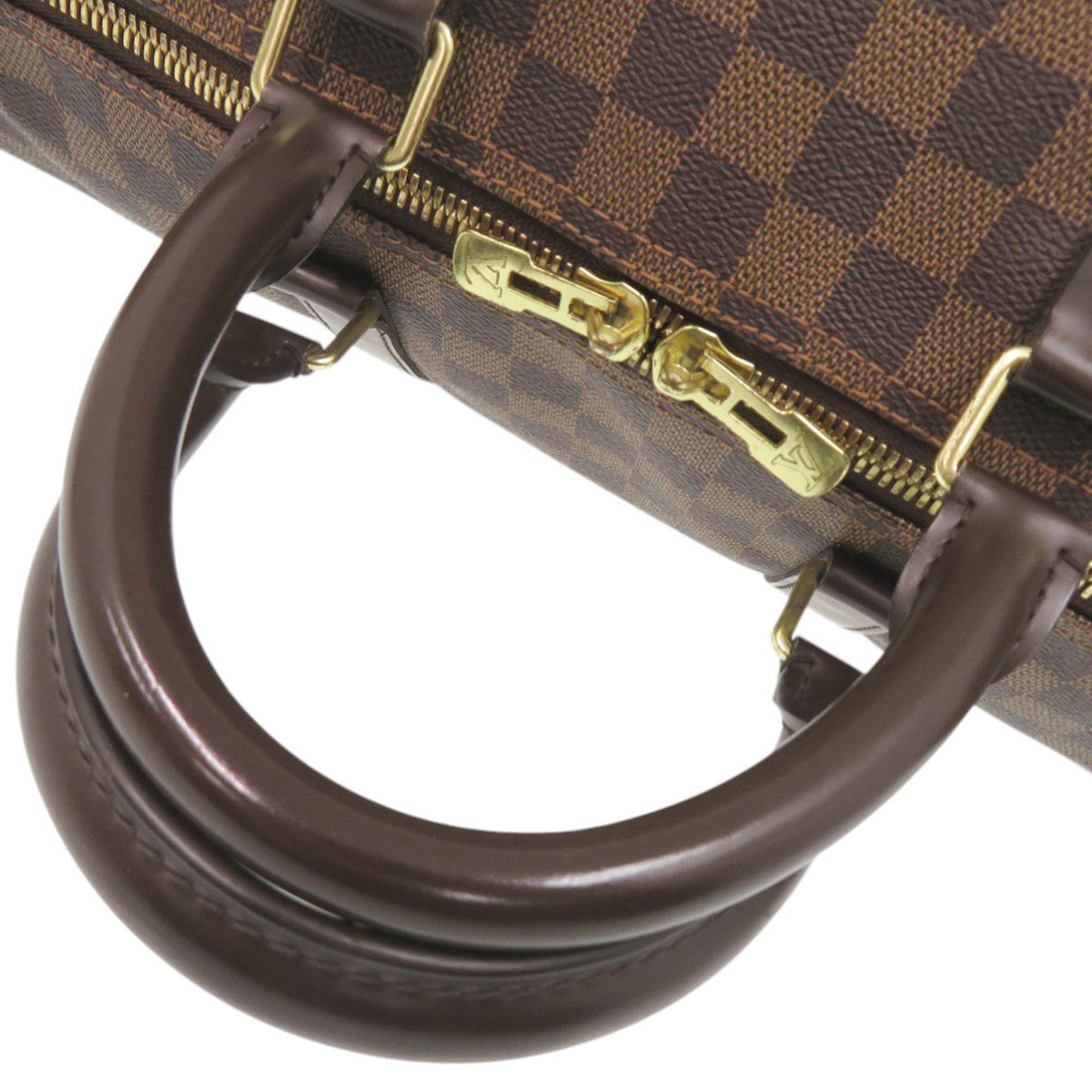 Louis Vuitton Damier Brown Damier Canvas Boston Bag (Pre-Owned)