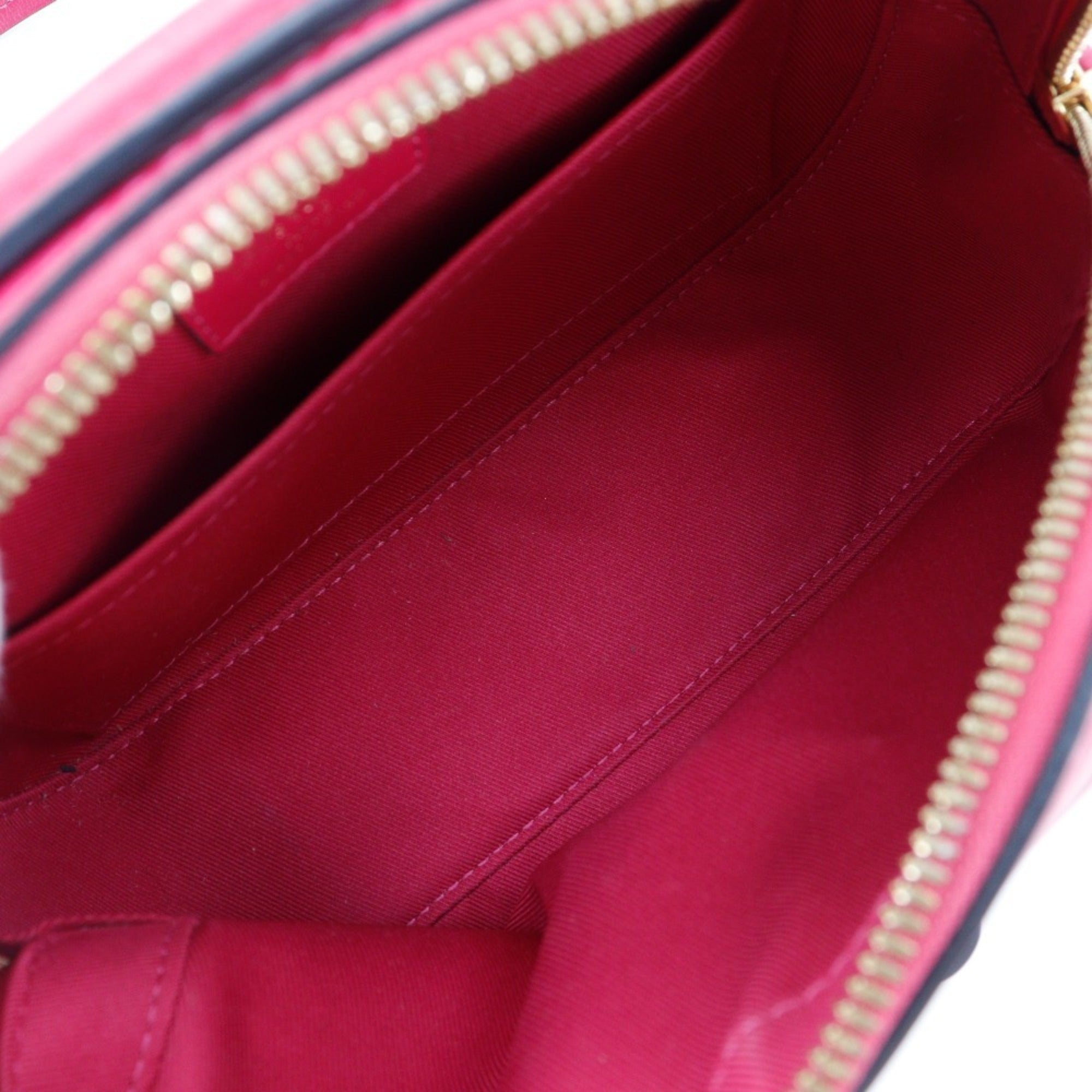 Louis Vuitton Brown Red Color Monogram Shoulder Bag (Pre-Owned)