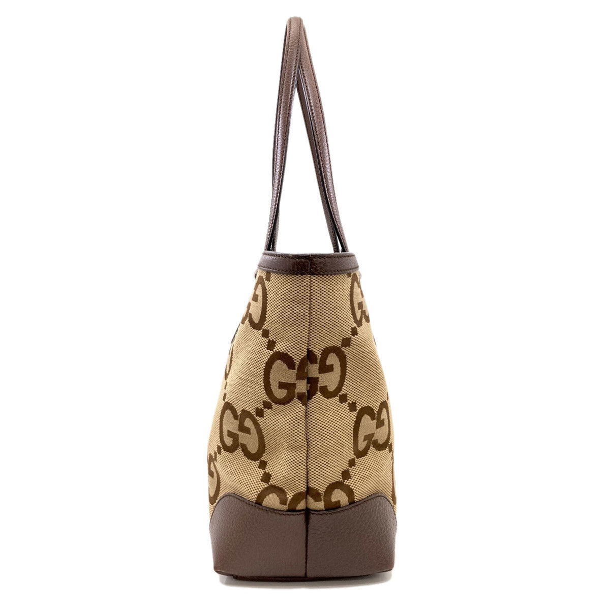Gucci Beige Brown Canvas Tote Bag (Pre-Owned)