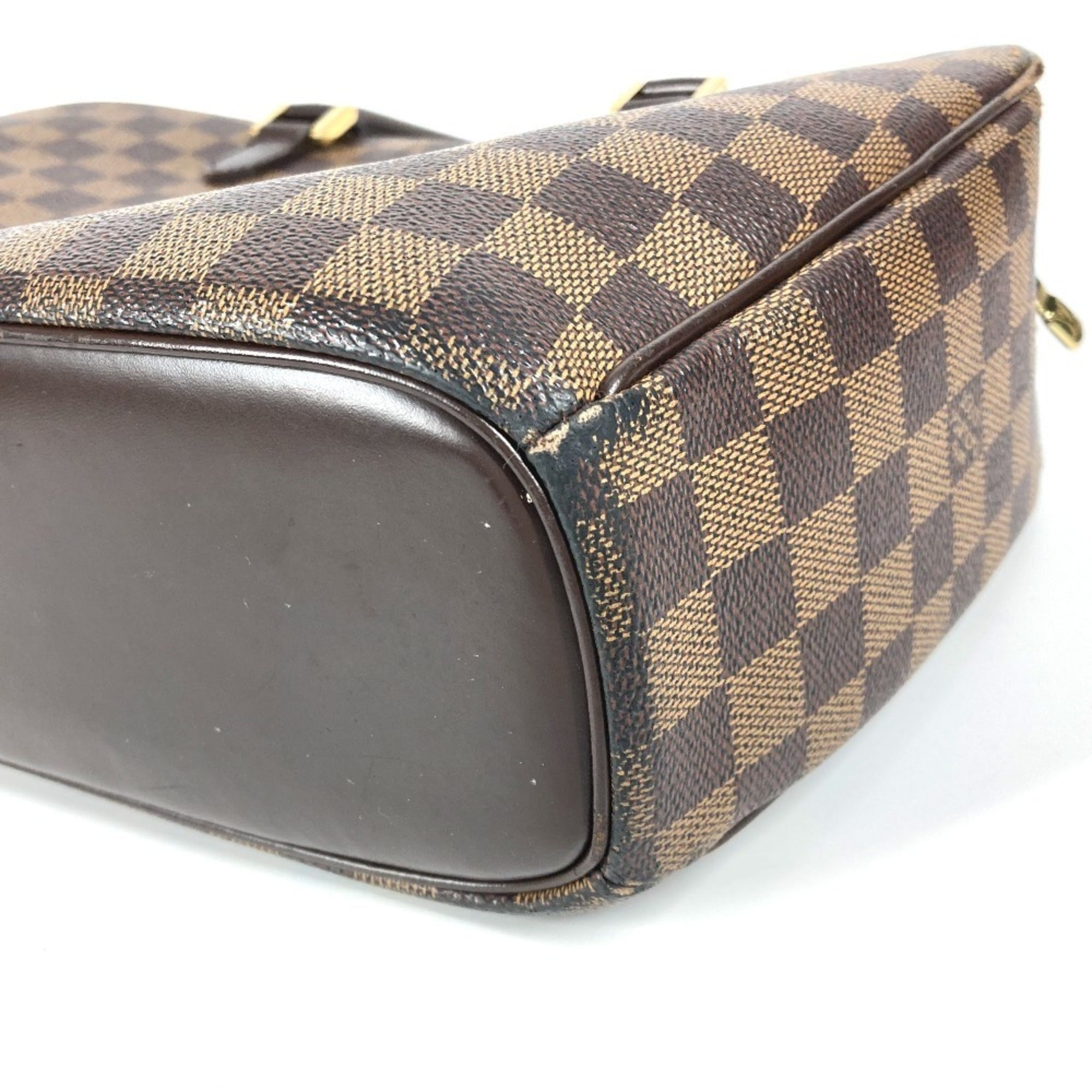 Louis Vuitton Brown Ebene Damier Canvas Handbag Shoulder Bag Tote Bag (Pre-Owned)