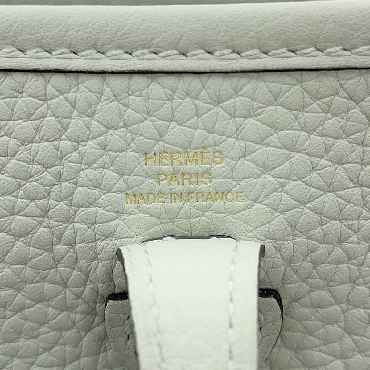 Hermes Evelyne Gold Taurillon Clemence Leather Handbag Shoulder Bag (Pre-Owned)