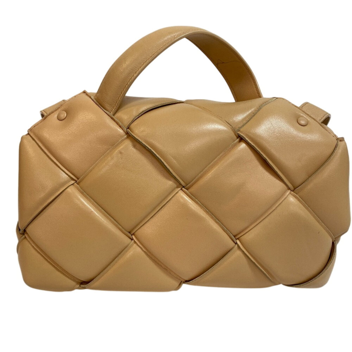 Bottega Veneta Beige Leather Shoulder Bag (Pre-Owned)